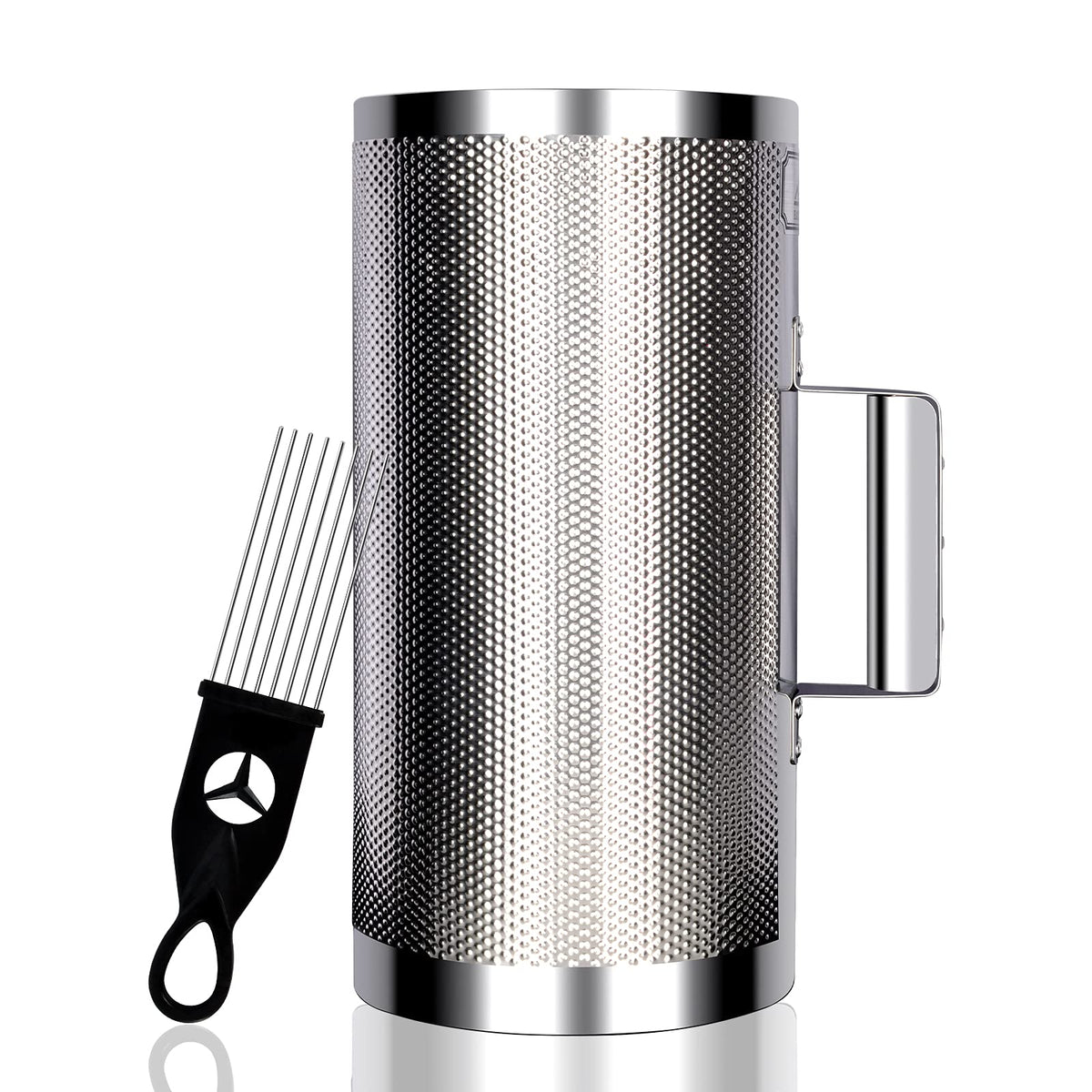 Eastrock Guiro Instrument Stainless Steel Guiro 6''X12'' Latin Percussion Instrument With Scraper Professional Band Accompanimen