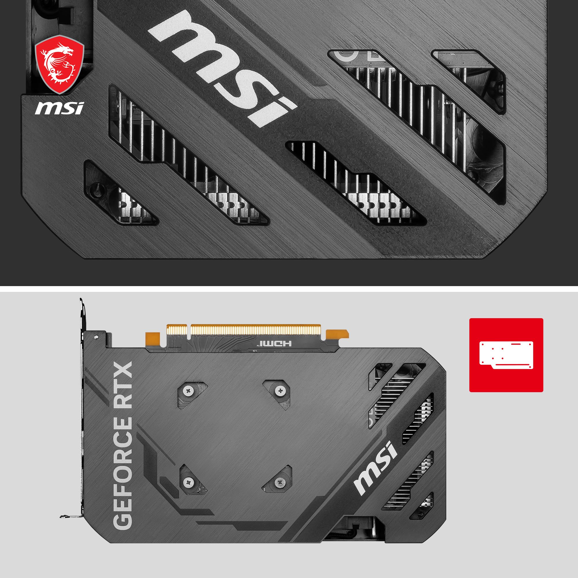 Msi Geforce Rtx 4060 Ventus 2X Black 8G Oc Gaming Graphics Card   8Gb Gddr6X, Pci Express Gen 4, 128 Bit, 3X Dp V 1.4A, Hdmi 2.1