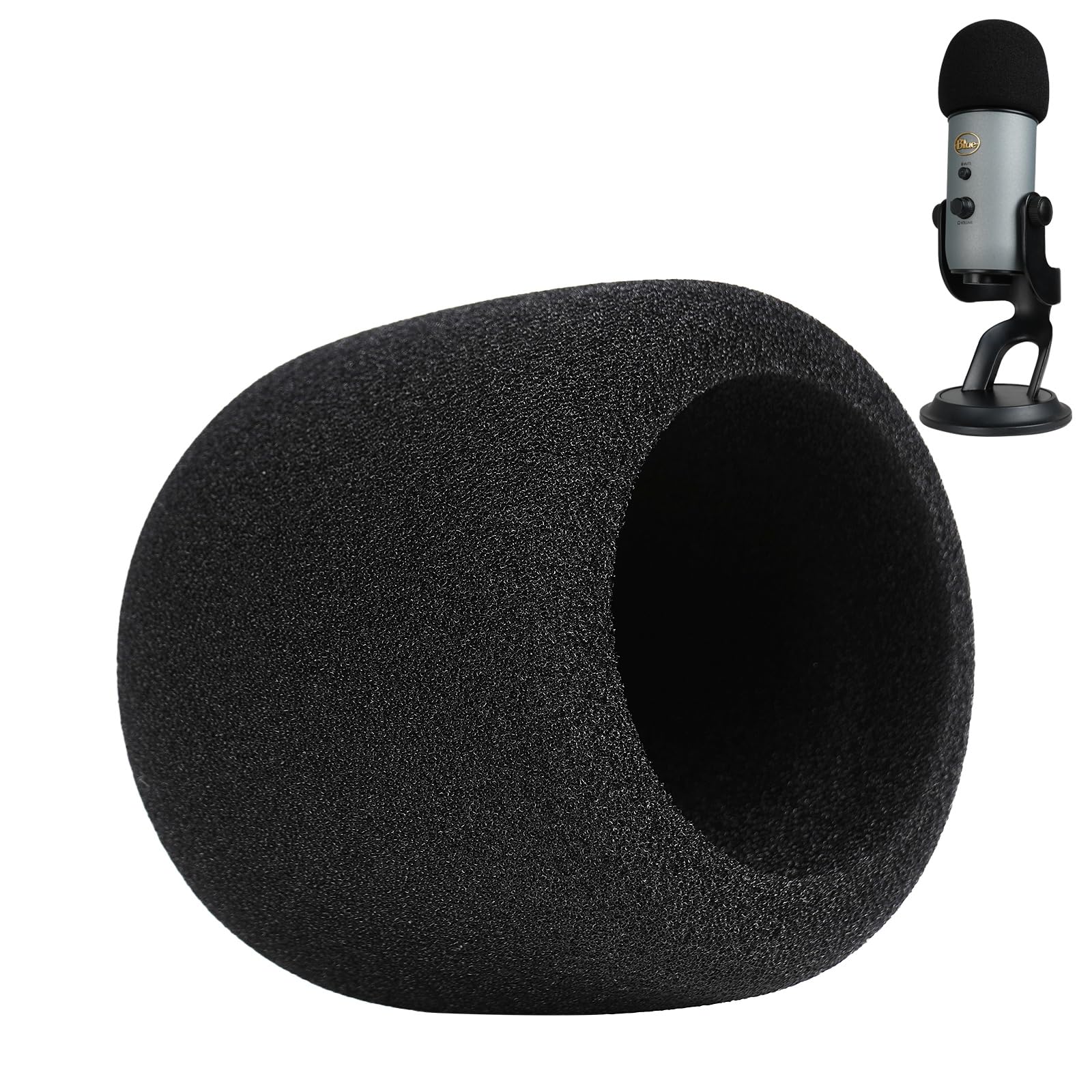 Pop Filterwindscreen For Blue Yeti And Yeti Pro Microphones, Mic Cover For Filtering Plosives And Hissing Noise
