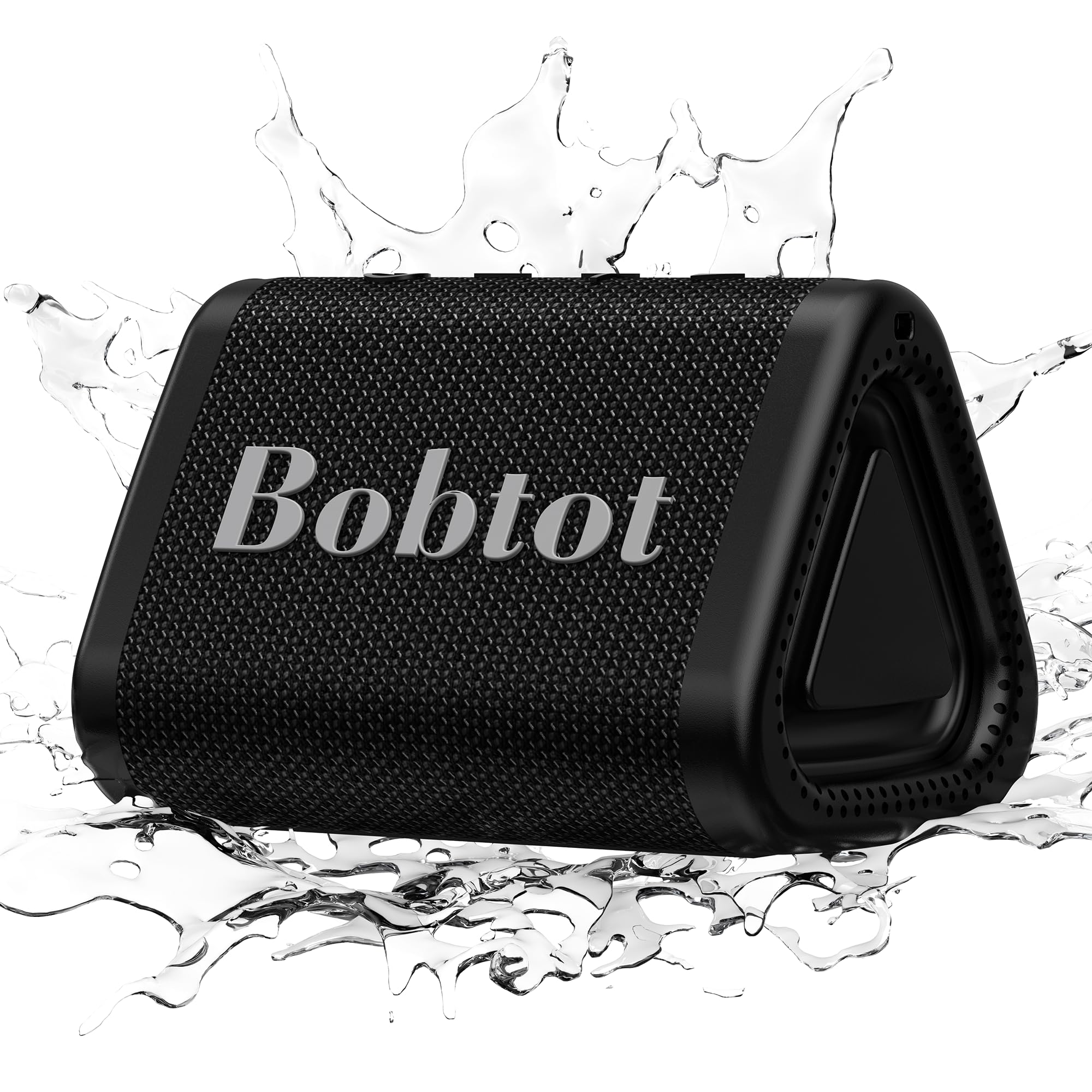 Bobtot Portable Bluetooth Speaker, IPX7 Mini Speaker, Loud and Stereo Sound with Bass, 15H Playing Time, TWS Pairing for Travel,
