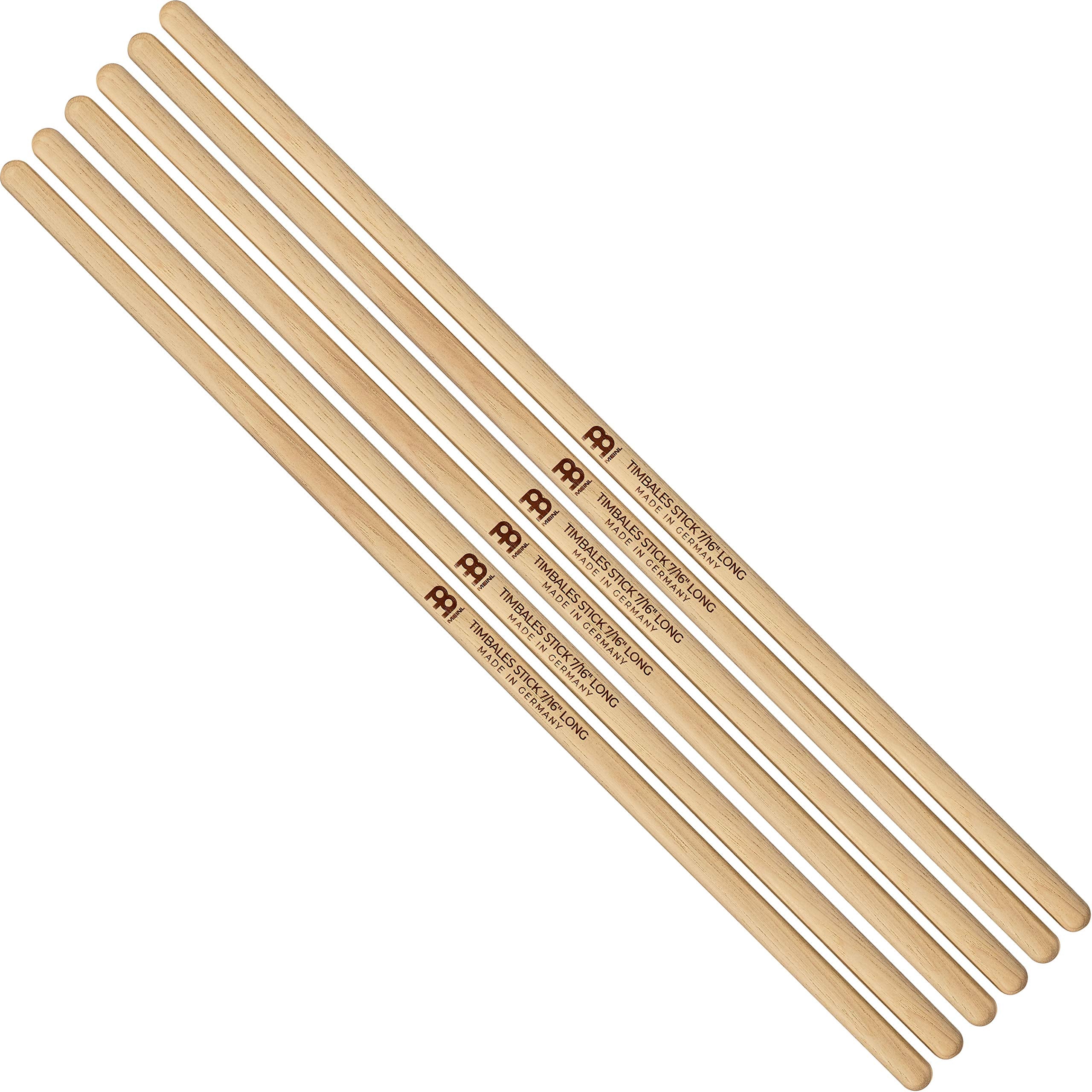 Meinl Stick & Brush Timbale Sticks Long, Pack of 3 Pairs, 7/16 - American Hickory Percussion Drumsticks - Made in Germany (SB128