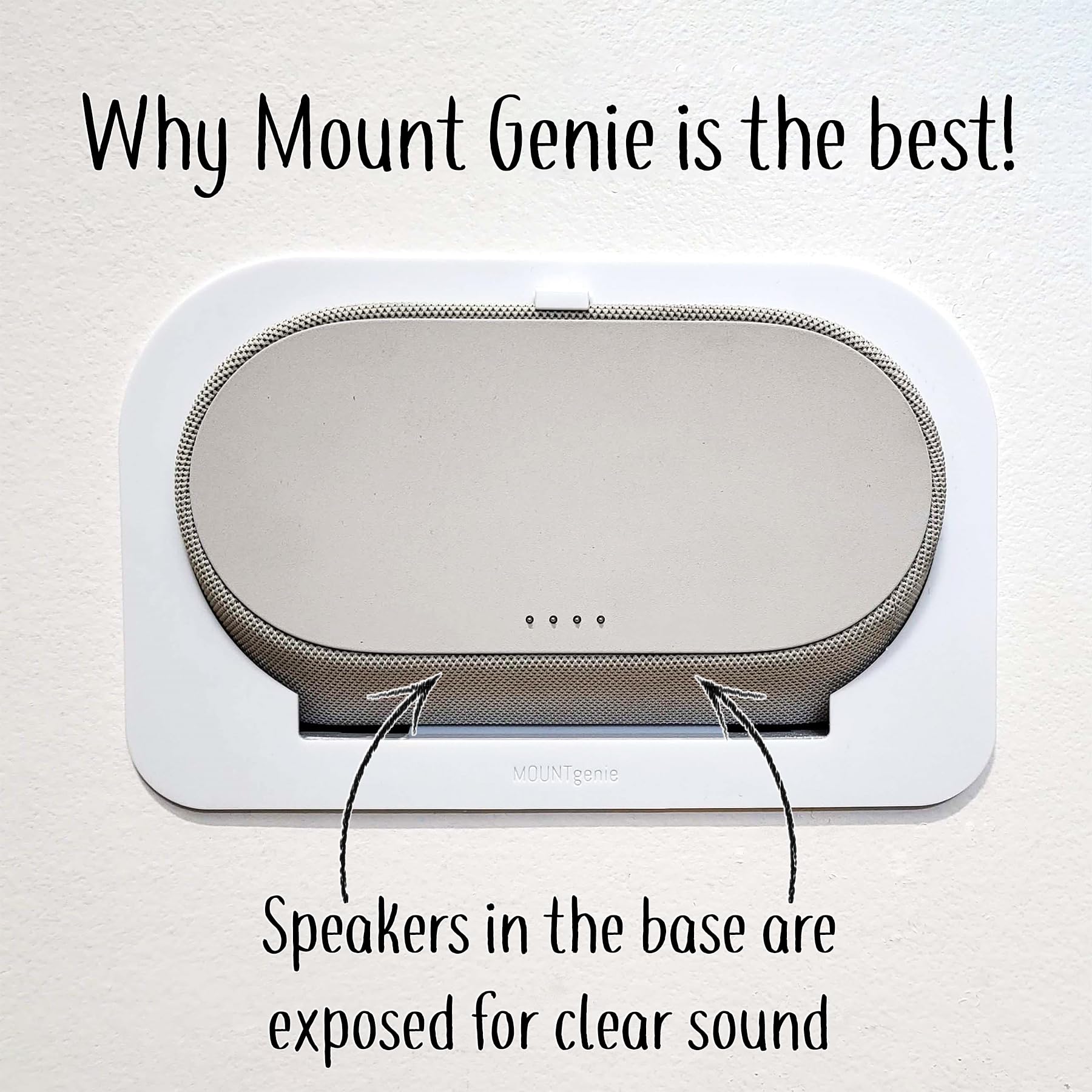 Mount Genie Simple Built In Wall Mount For Google Pixel Tablet: The Perfect Smart Home Command Center | Easy Upgrade From Google/Nest Hub | Poe Option Available | Designed In The Usa