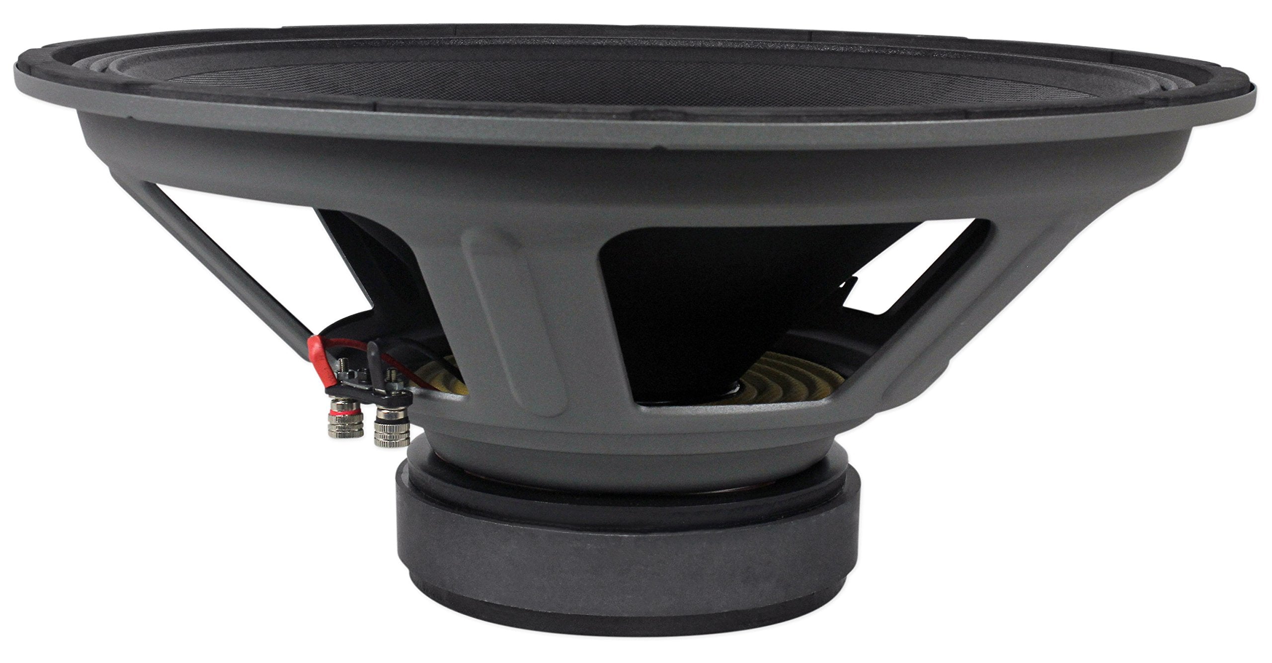 Rockville Rvw1800P8 1800W 18 Raw Dj Subwoofer 8 Ohm Sub Woofer 107Oz Magnet, Black