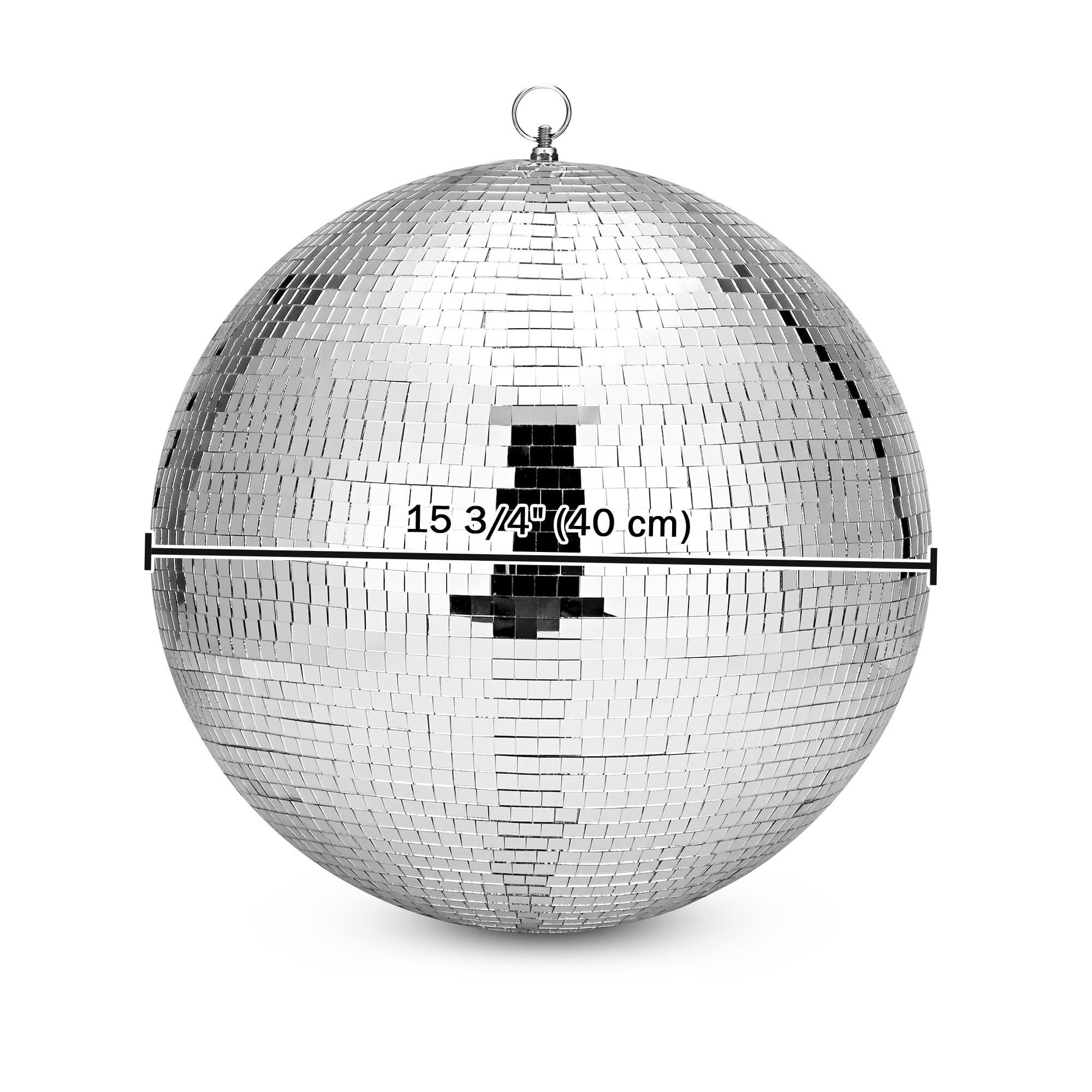 Yescom 16 Inch Disco Mirror Glass Ball, 16  Large Hanging Disco Ball, Dj Dance Club Stage Lighting Home Party Business Window Di