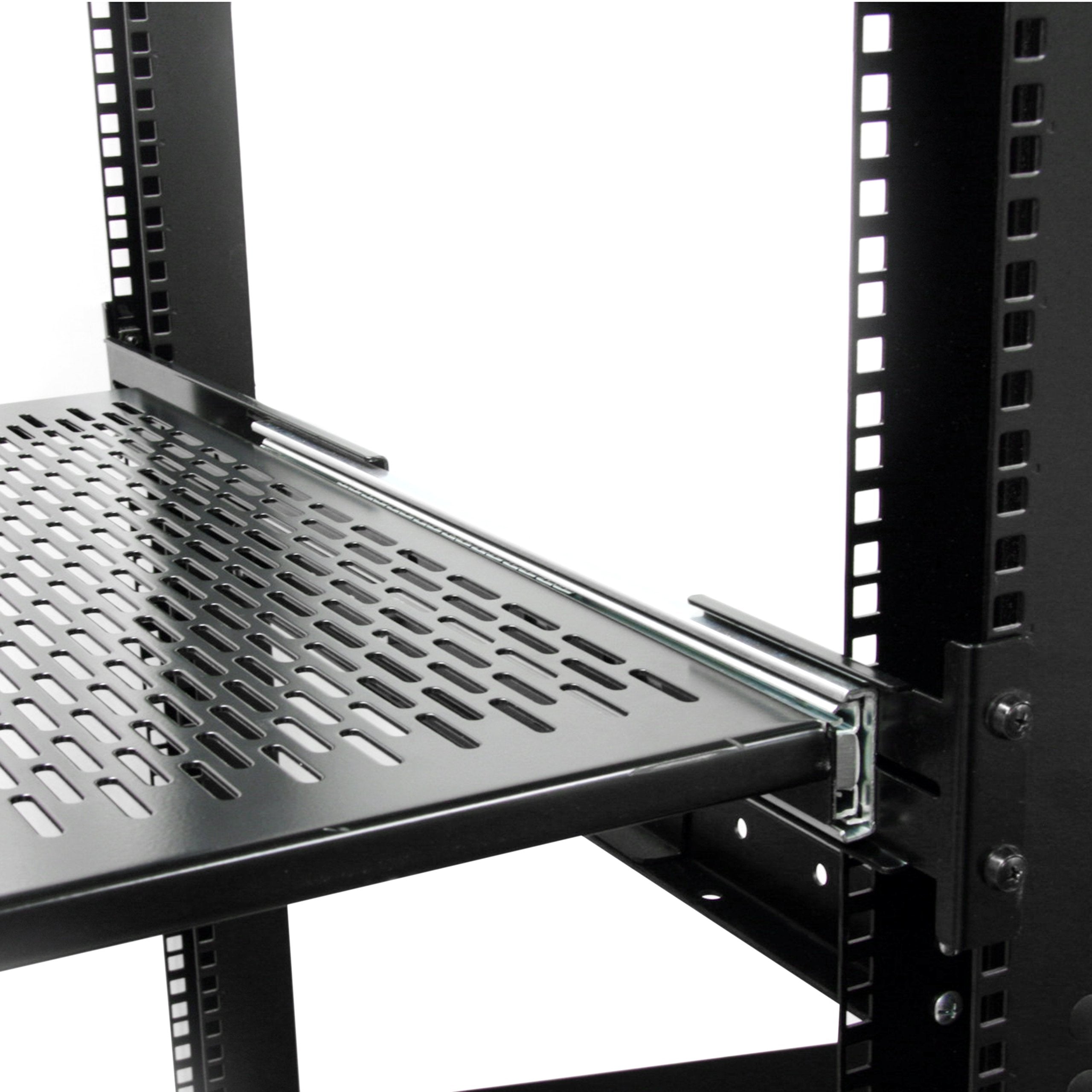 Startech.Com 1U Sliding Server Rack Mount Keyboard Shelf Tray   55Lbs   22'' Deep Steel Pull Out Drawer For 19'' Av, Network Equ