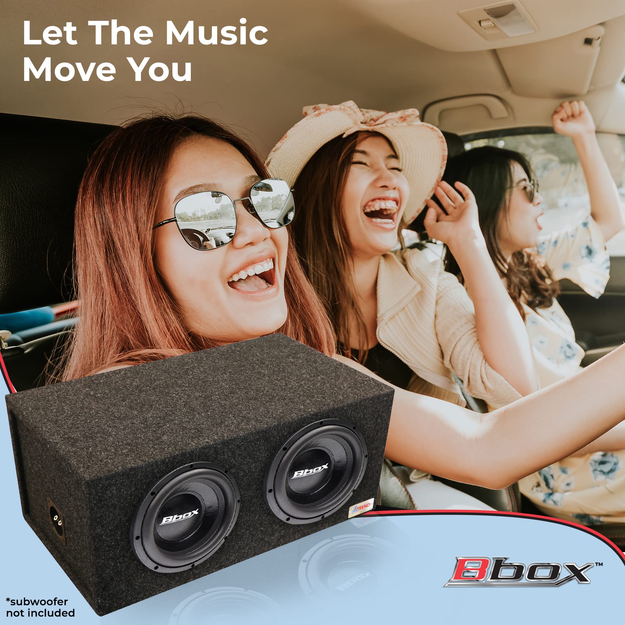 Bbox Dual Sealed 12 Inch Subwoofer Enclosure   Spl Tuned Car Subwoofer Boxes & Enclosures   Premium Subwoofer Box Improves Audio