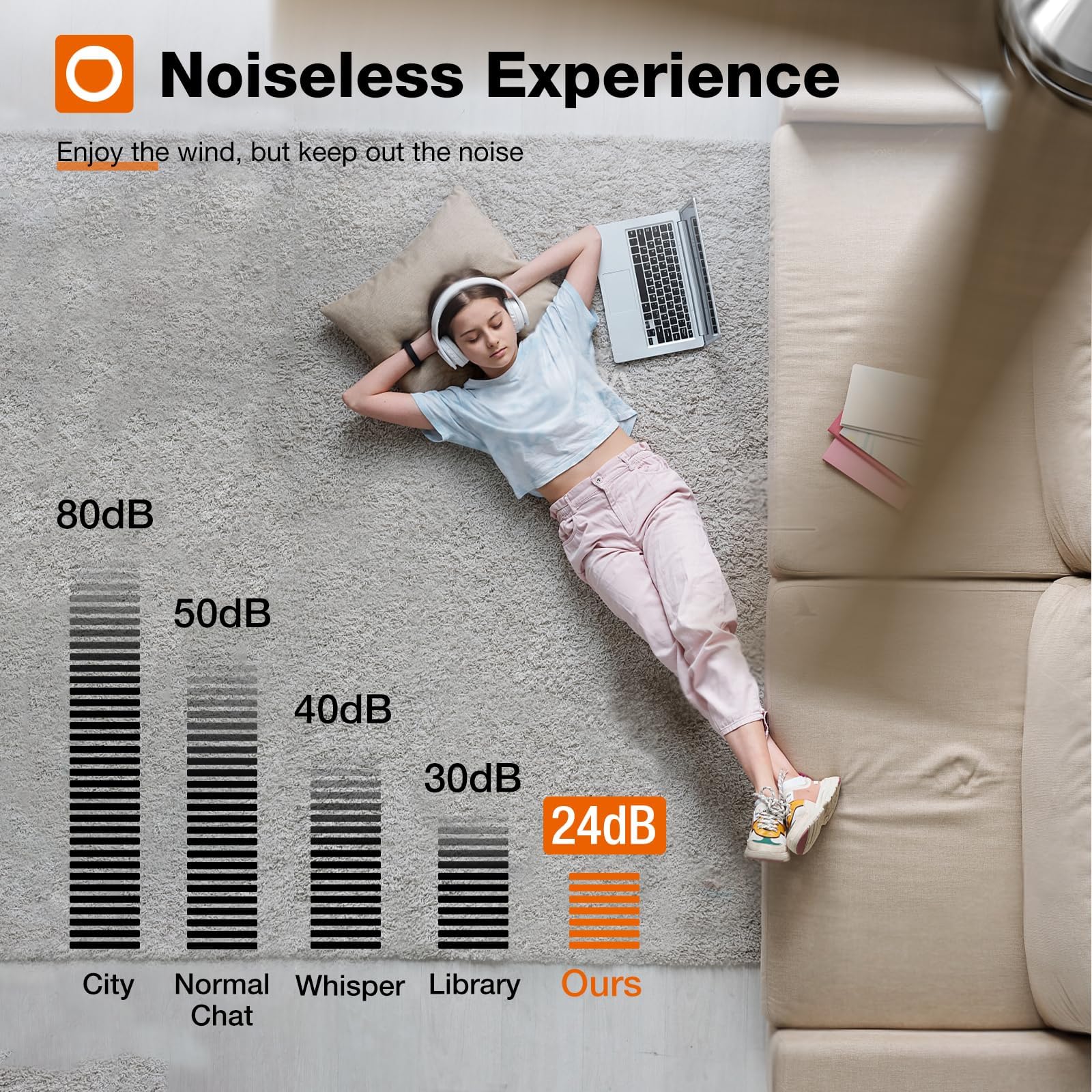 Addlon Ceiling Fans With Lights, 52 Inch Ceiling Fan With Light And Remote Control, Reversible, 3Cct, Dimmable, Noiseless, Nicke