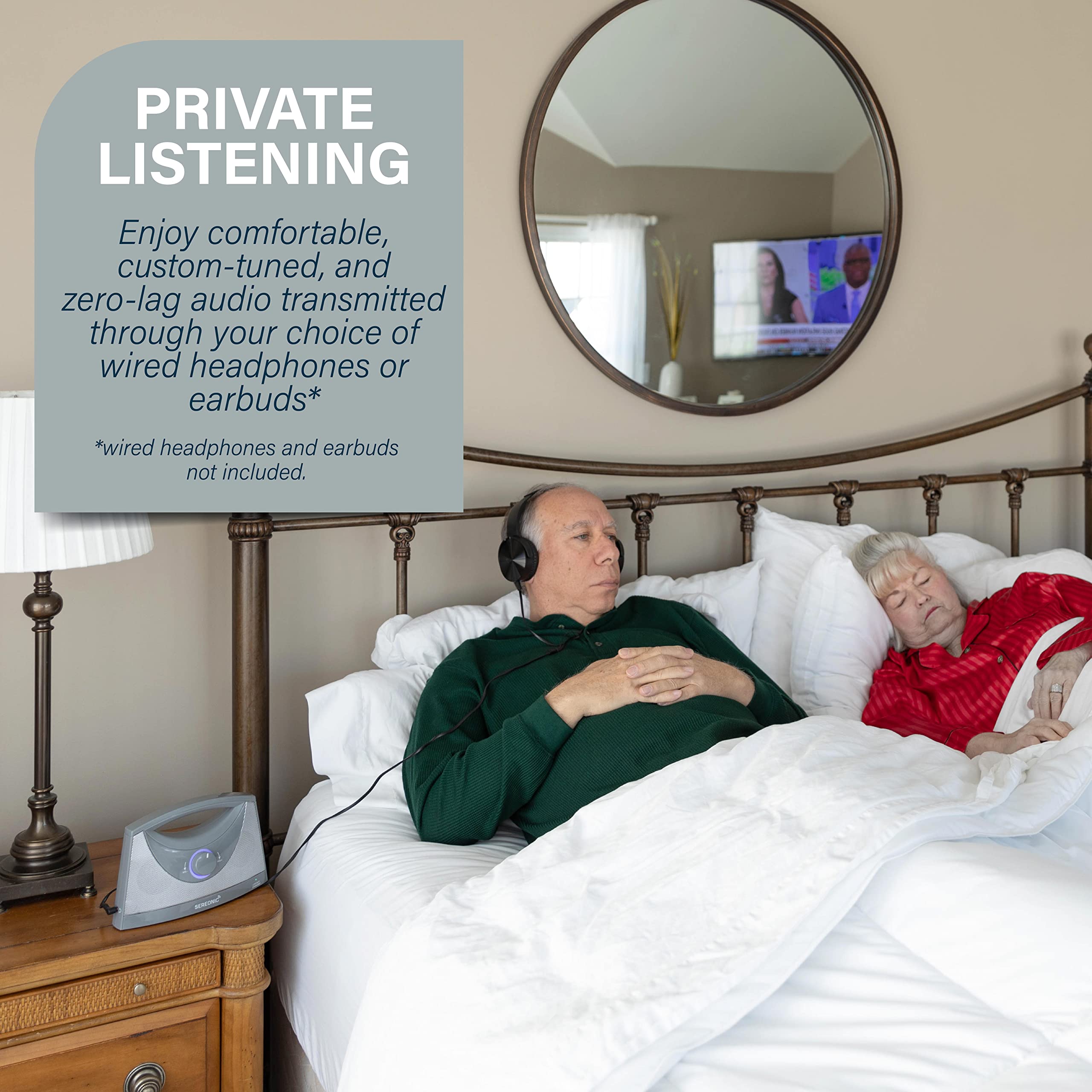 Sereonic Wireless Tv Speakers For Hard Of Hearing - Portable, Powerful, And Convenient