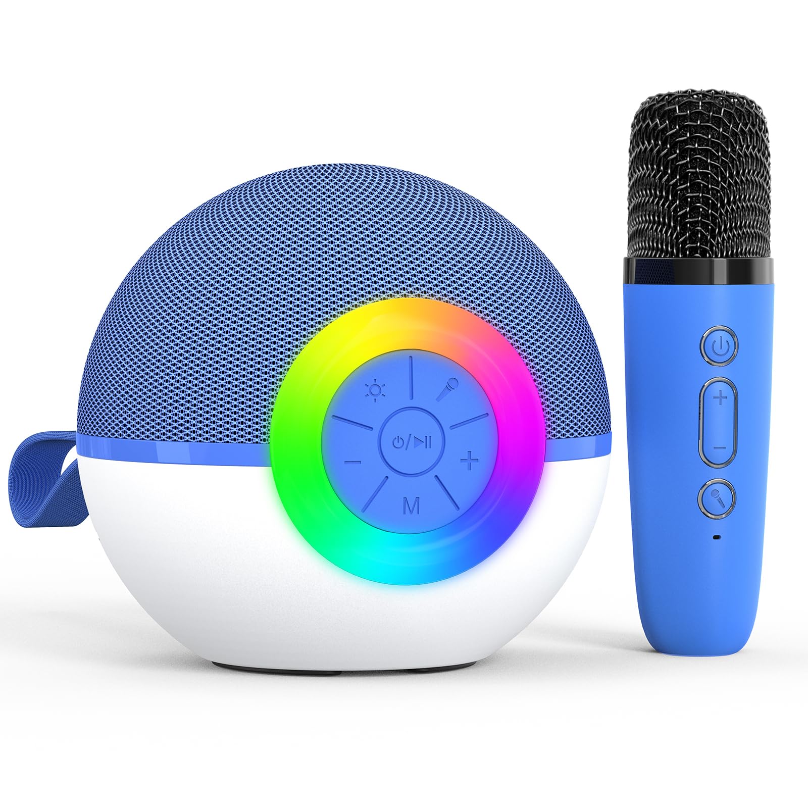 Heroange Karaoke Microphone Machine Toys For Kids Adults, Mini Portable Bluetooth Speaker With Wireless Mic, Christmas Birthday