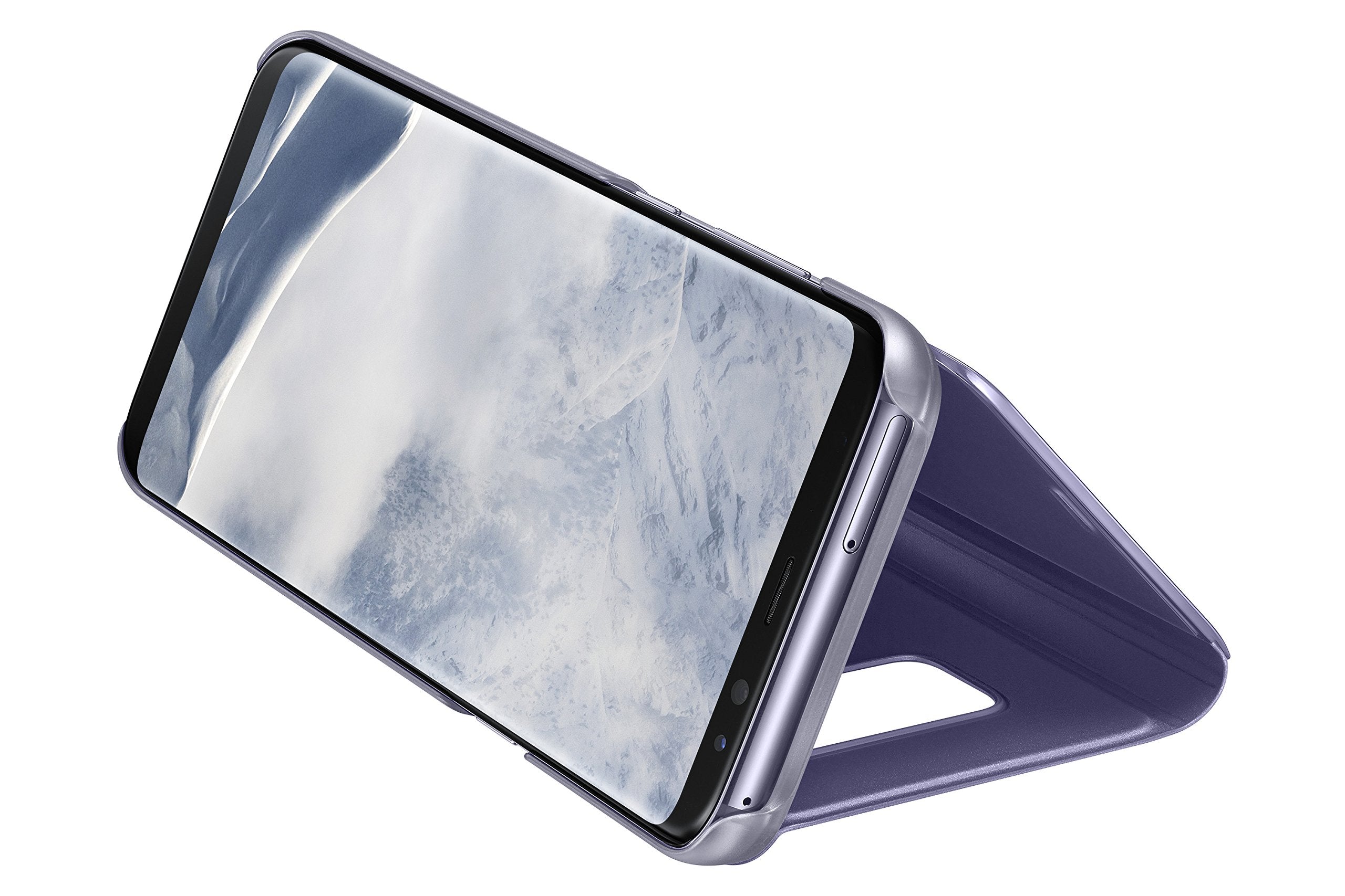 Samsung Ef-Zg955Cvegus Clear View Standing Cover Flip Case For Galaxy S8+ Only With Kickstand, Orchid Grey