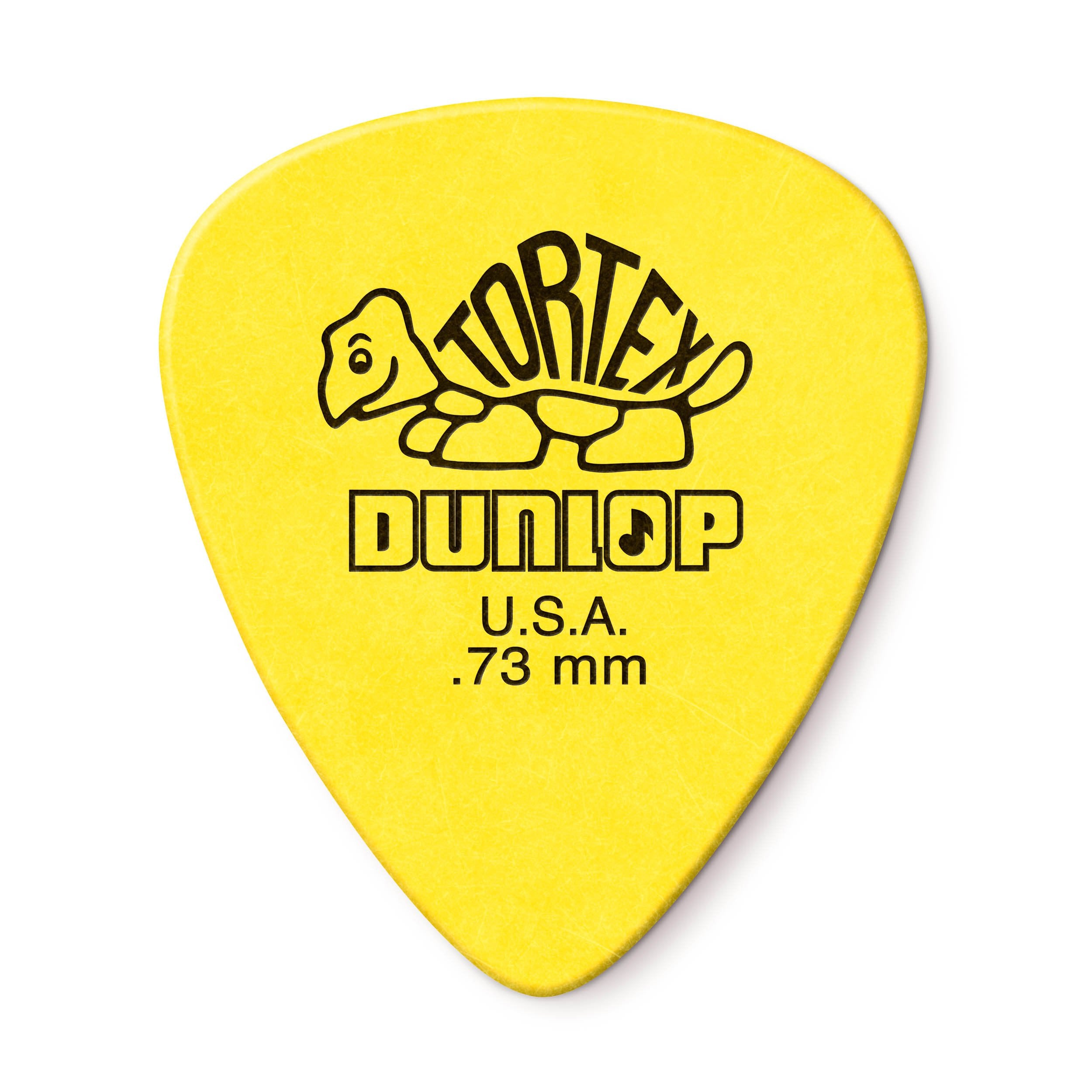 Dunlop Tortex Standard, 0.73Mm, Yellow Guitar Pick, 72 Pack