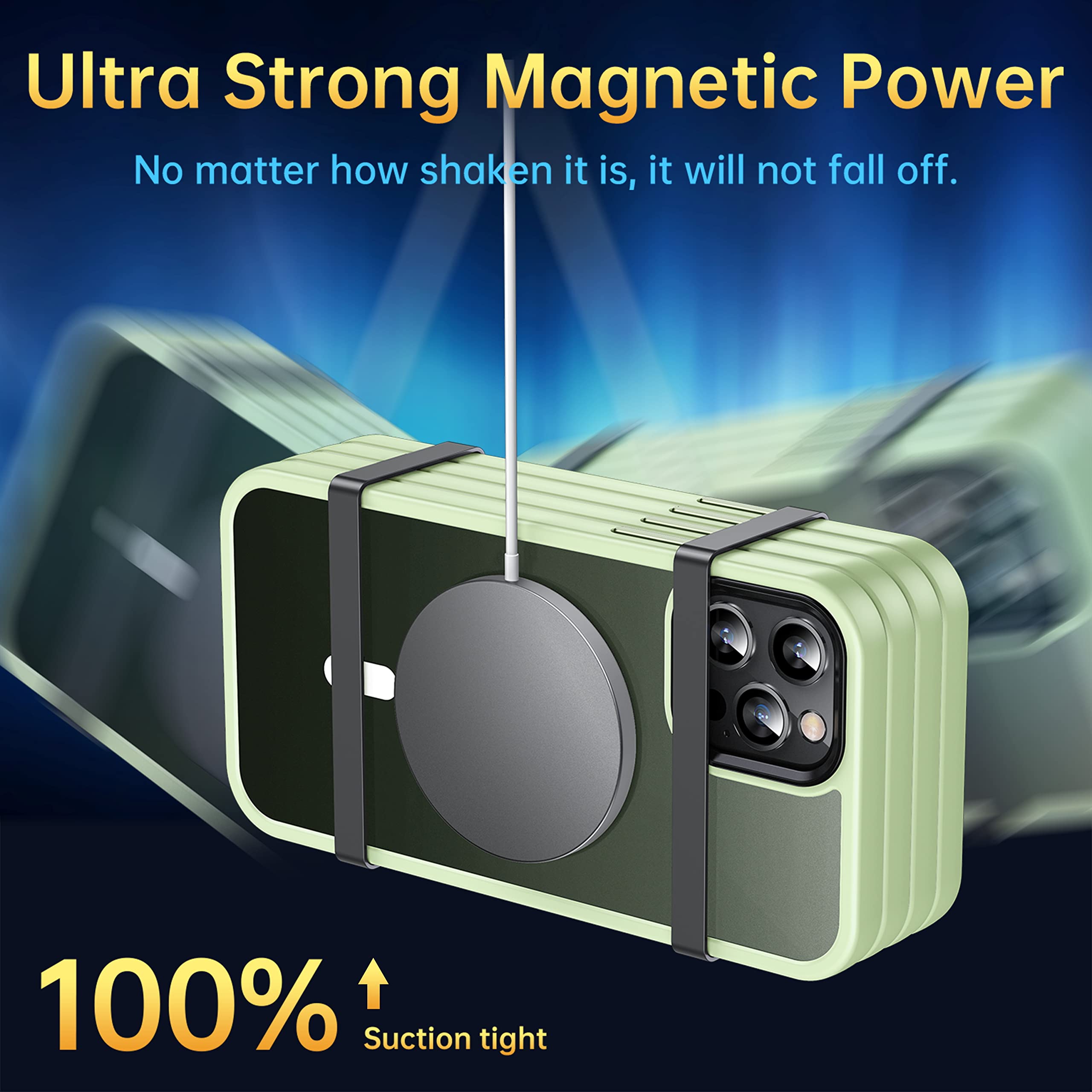 Casequue Magnetic Case For Iphone 12 Pro Max Case [Military Drop Protection] [Compatible With Magsafe] Anti Fingerprint Shockpro