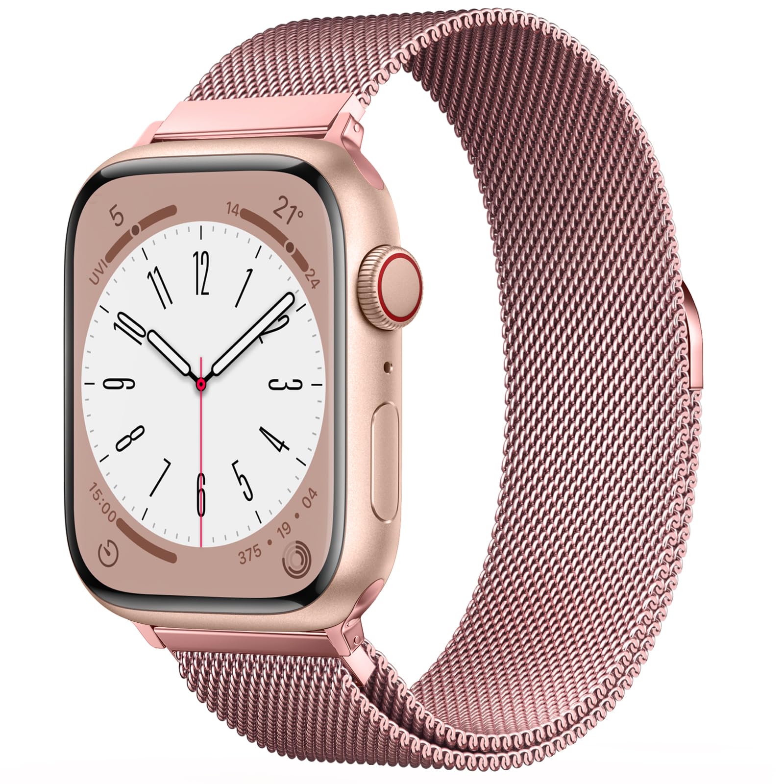 Original Milanese Loop Band Compatible With Apple Watch 38Mm 40Mm 41Mm 42Mm 44Mm 45Mm 46Mm 49Mm - Women & Men Magnetic Closure A