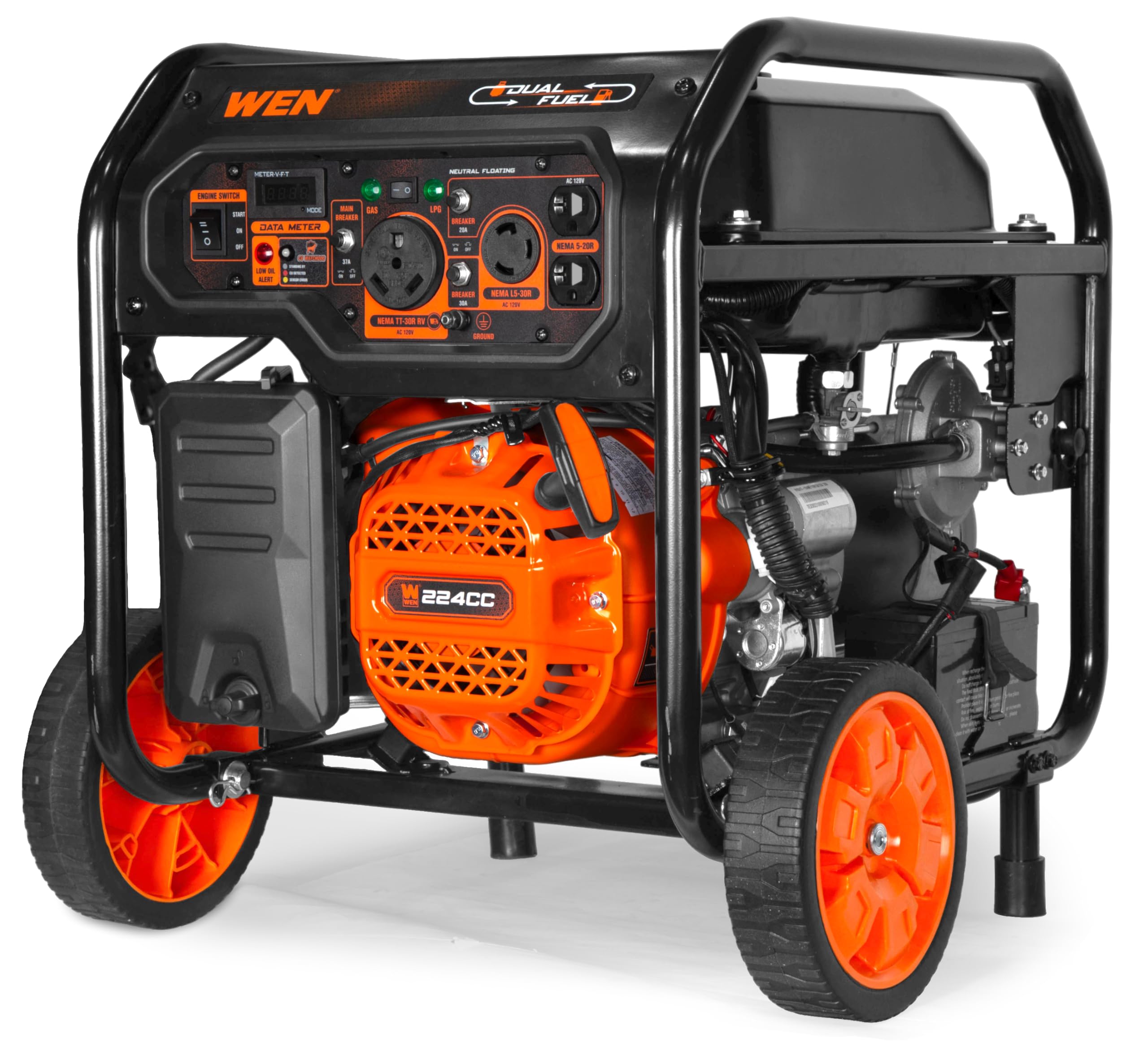 Wen Df5600X 5600 Watt Dual Fuel Electric Start Generator With Co Watchdog