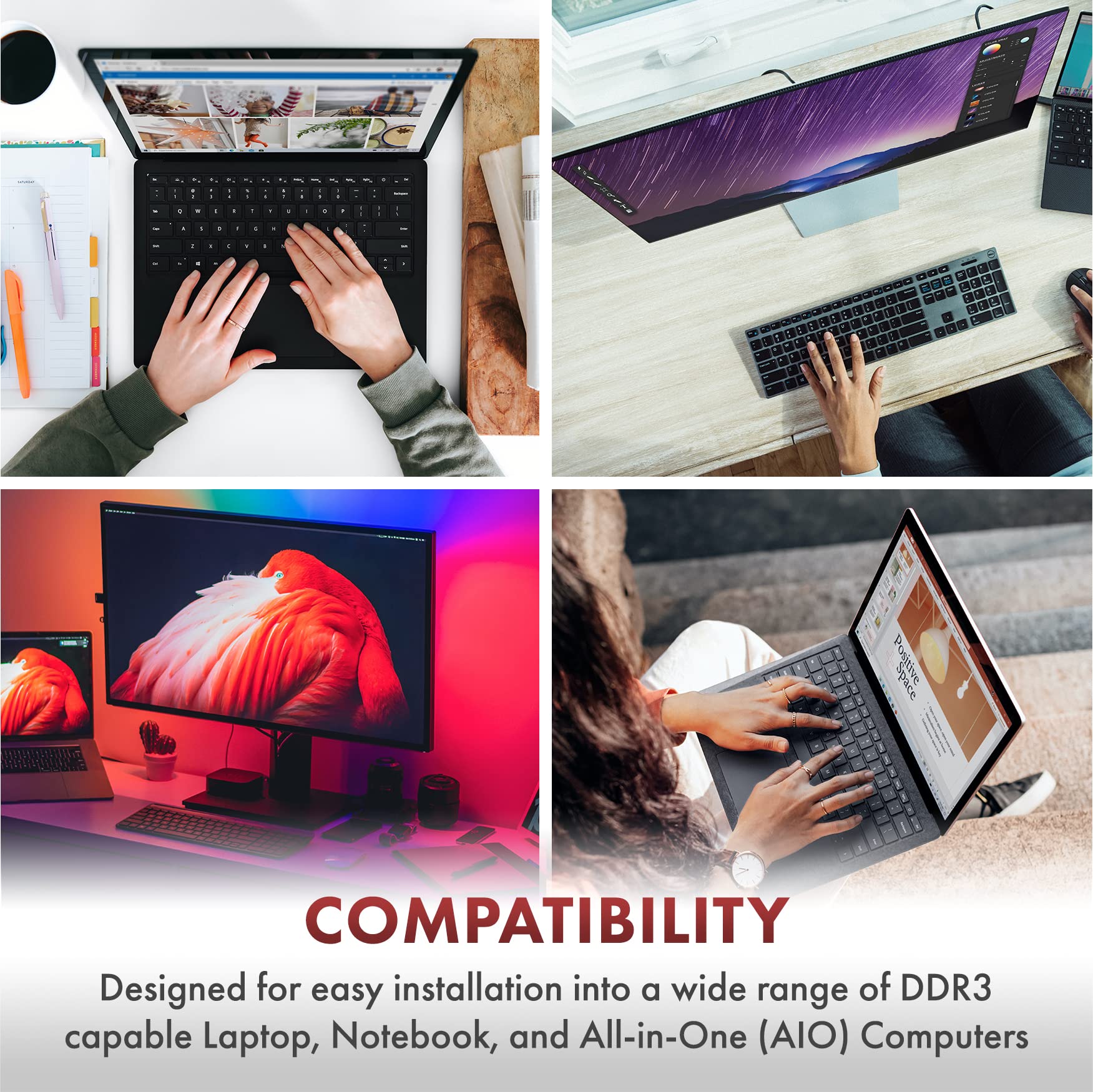 A Tech 4Gb Ddr3 1600Mhz Pc3 12800 Cl11 Sodimm 204 Pin Non Ecc So Dimm Laptop, Notebook Ram Memory Module