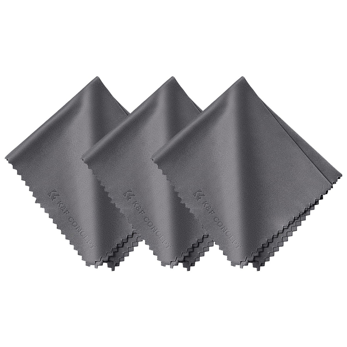 K&F Concept 3 Pack Microfiber Cleaning Cloth(15X18Cm), Washable Lens Cleaning Cloth For Cleaning Camera Lenses, Glasses, Screens, Cameras, Eyeglasses, Lcd Tv Screens, Tablets