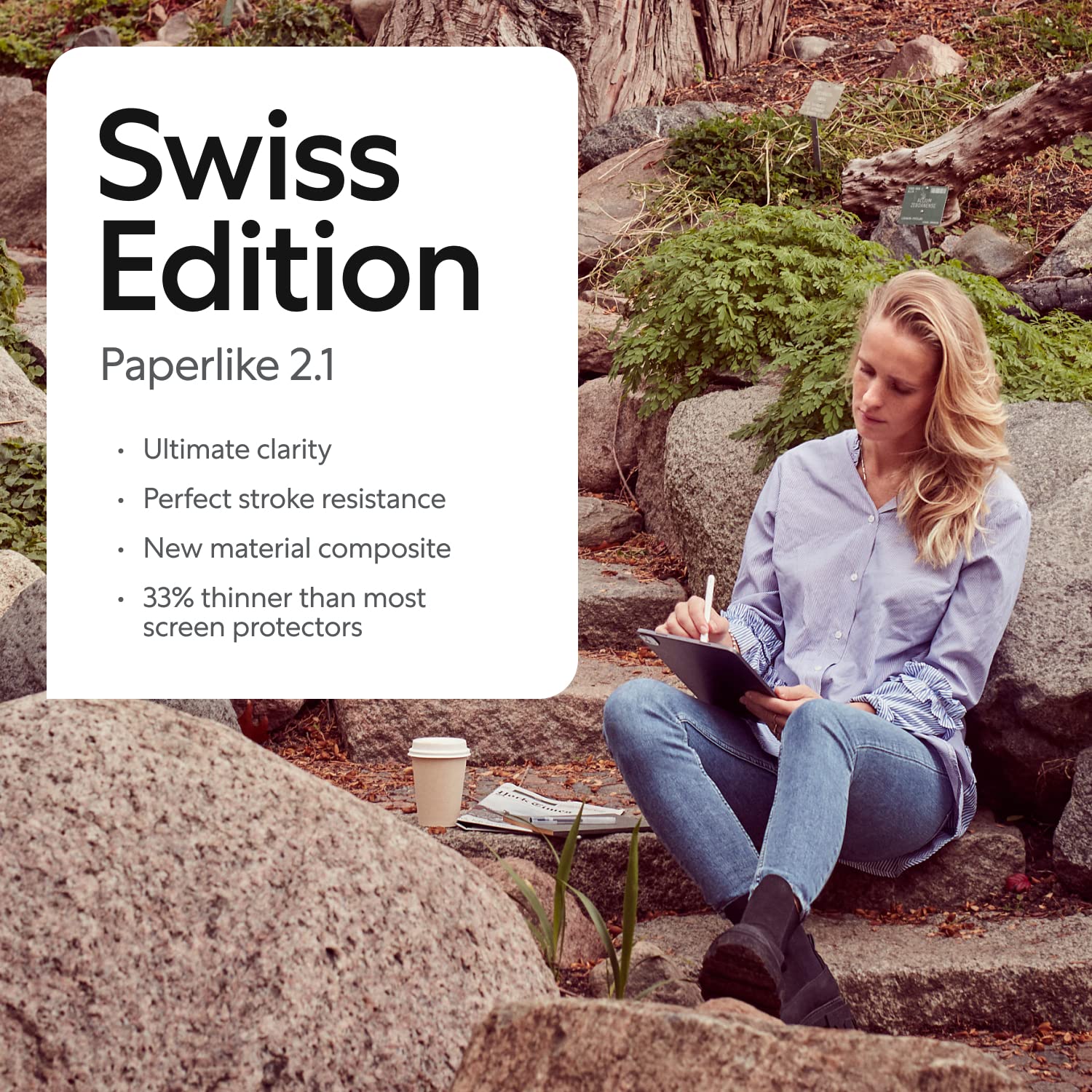 Paperlike 2.1 (2 Pieces) For Ipad Pro 12.9'' (2020/21/22)   Transparent Screen Protector For Notetaking And Drawing Like On Pape