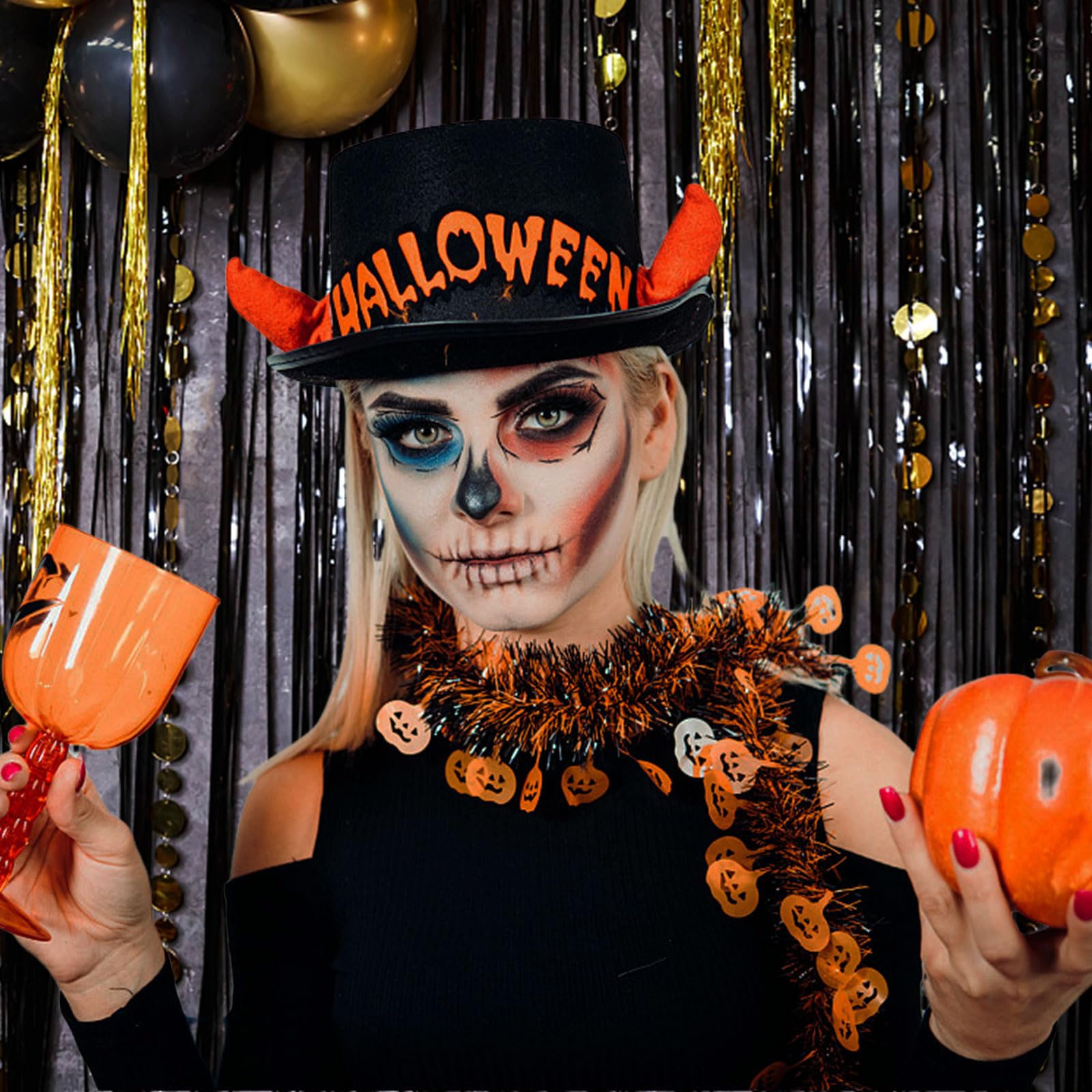 20 Pack Foil Curtain Backdrop Black Metallic Tinsel Foil Fringe Curtains Photo Booth Props For Birthday Wedding Engagement Baby