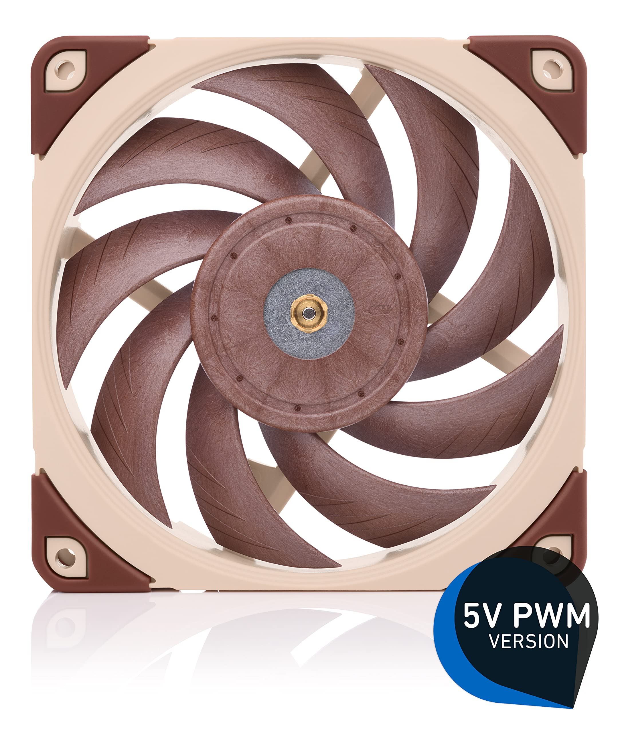 Noctua Nf-A12X25 5V Pwm, Premium Quiet Fan With Usb Power Adaptor Cable, 4-Pin, 5V Version (120Mm, Brown)