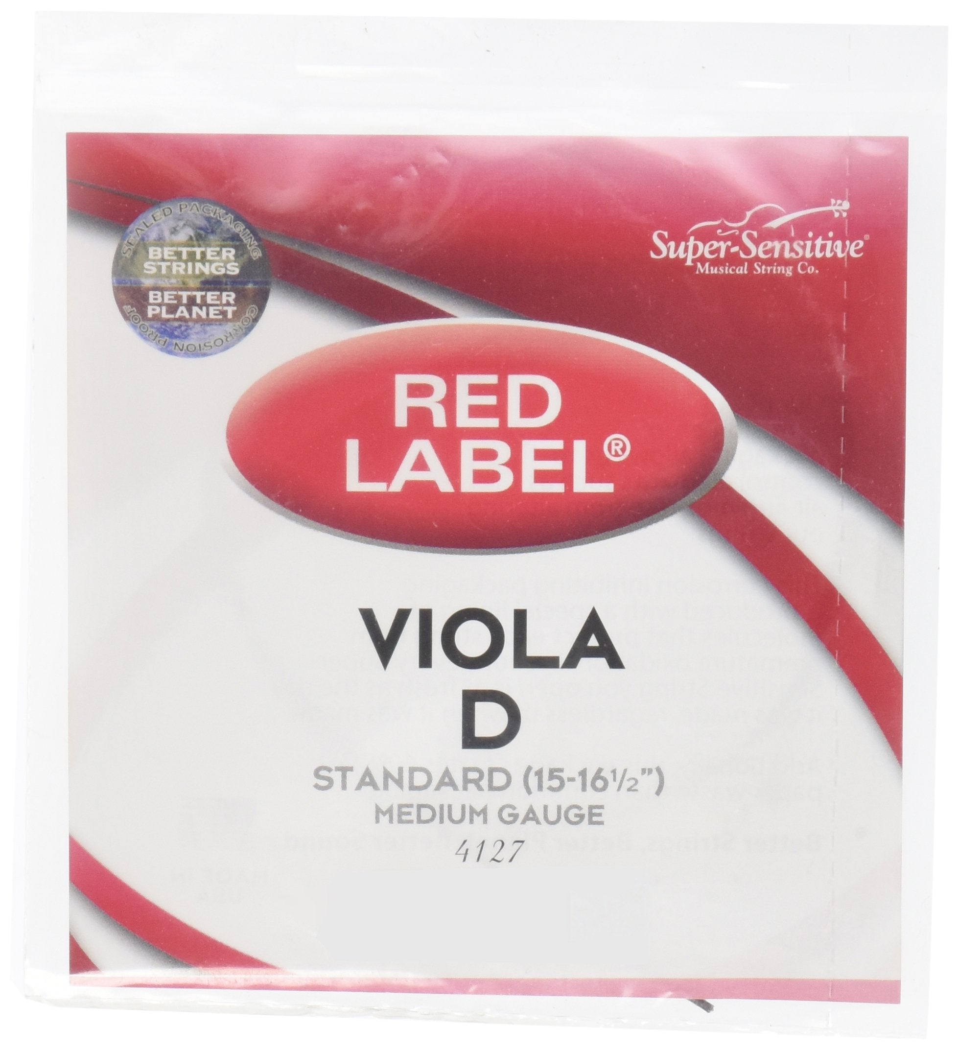 Super Sensitive Red Label Viola D String 15-16.5 Medium