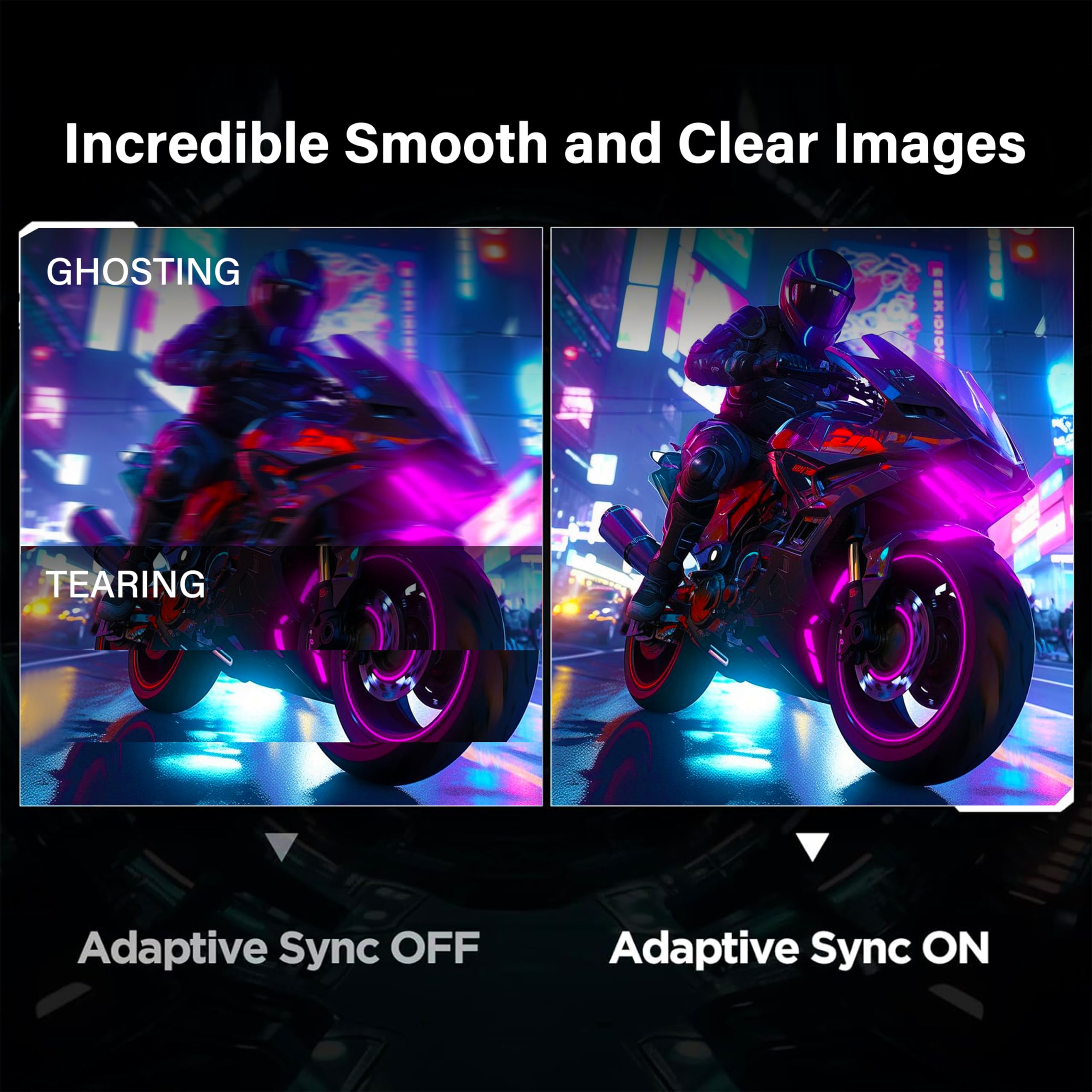 Sansui 24 Inch Gaming Monitor 180Hz 3Ms Computer Monitor With Built In Speakers Fhd 1080P Adaptive Sync 110% Srgb Dpx1 Hdmix2 Po