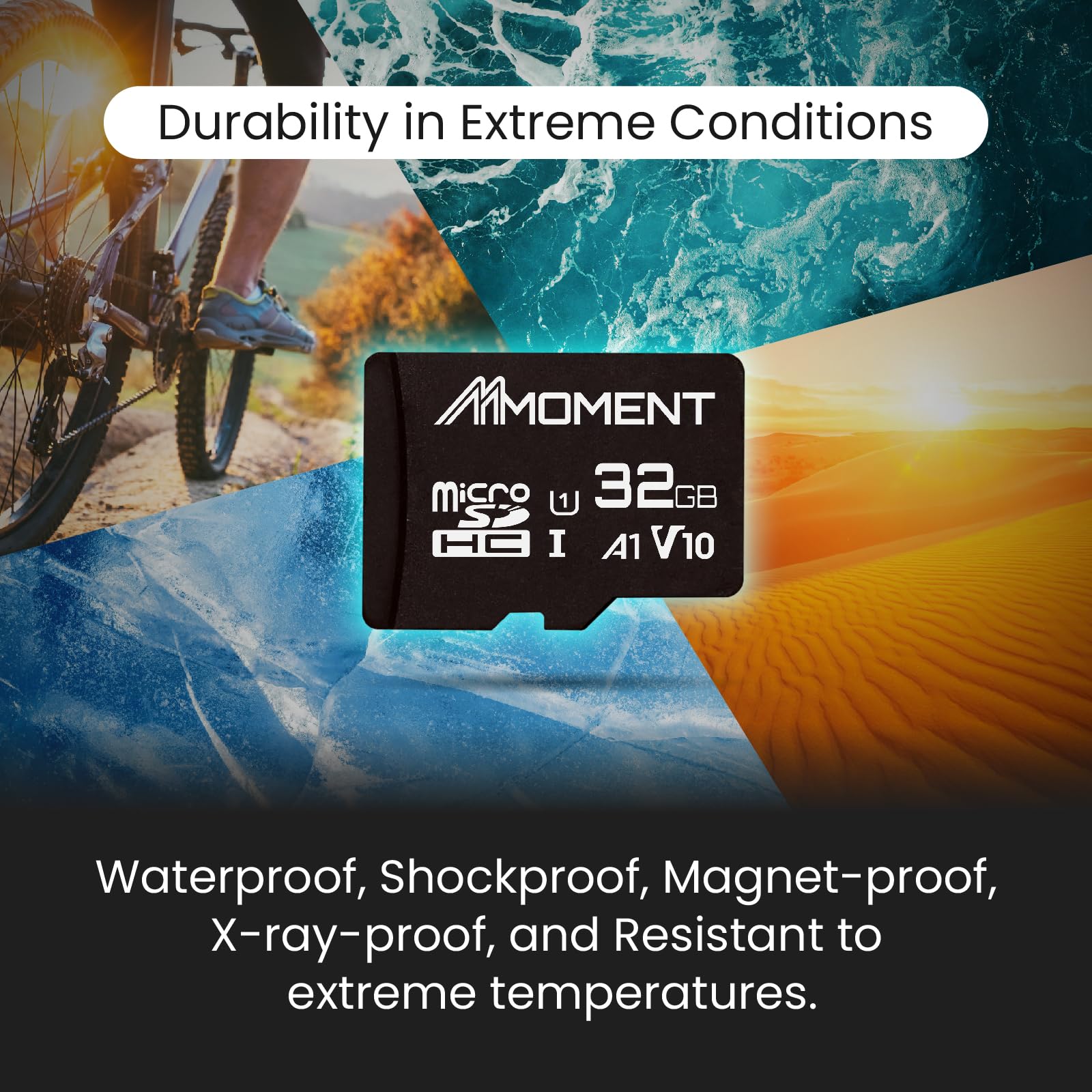 Mmoment 32Gb Micro Sdhc Card, A1, Uhs I, U1, V10, Class 10 Compatible, Read Speed Up To 90 Mb/S, Sd Adapter Included