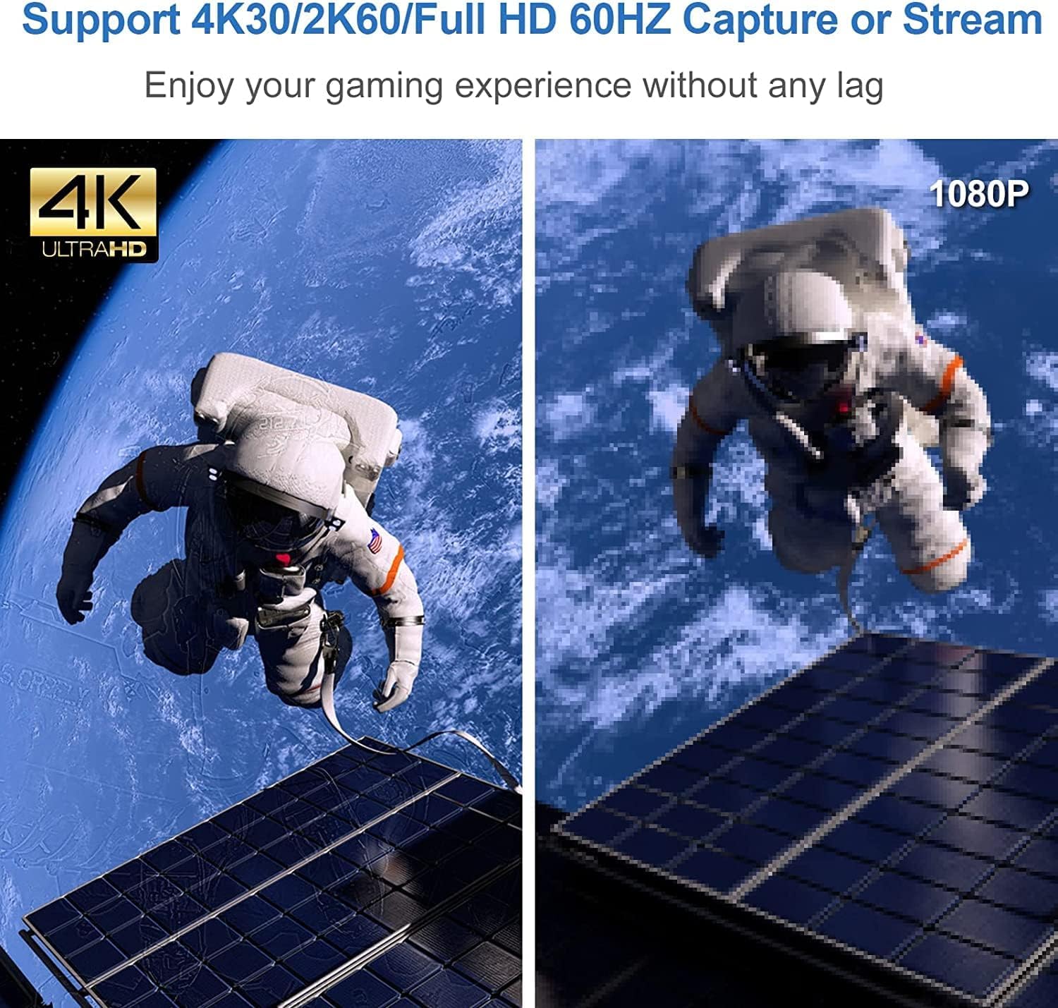 4K Hdmi Video Capture Card, Usb 3.0 Game Capture Card For Live Streaming, 4K30 Full Hd 1080P 60Fps For Pc, Ps5/Ps4, Nintendo Swi