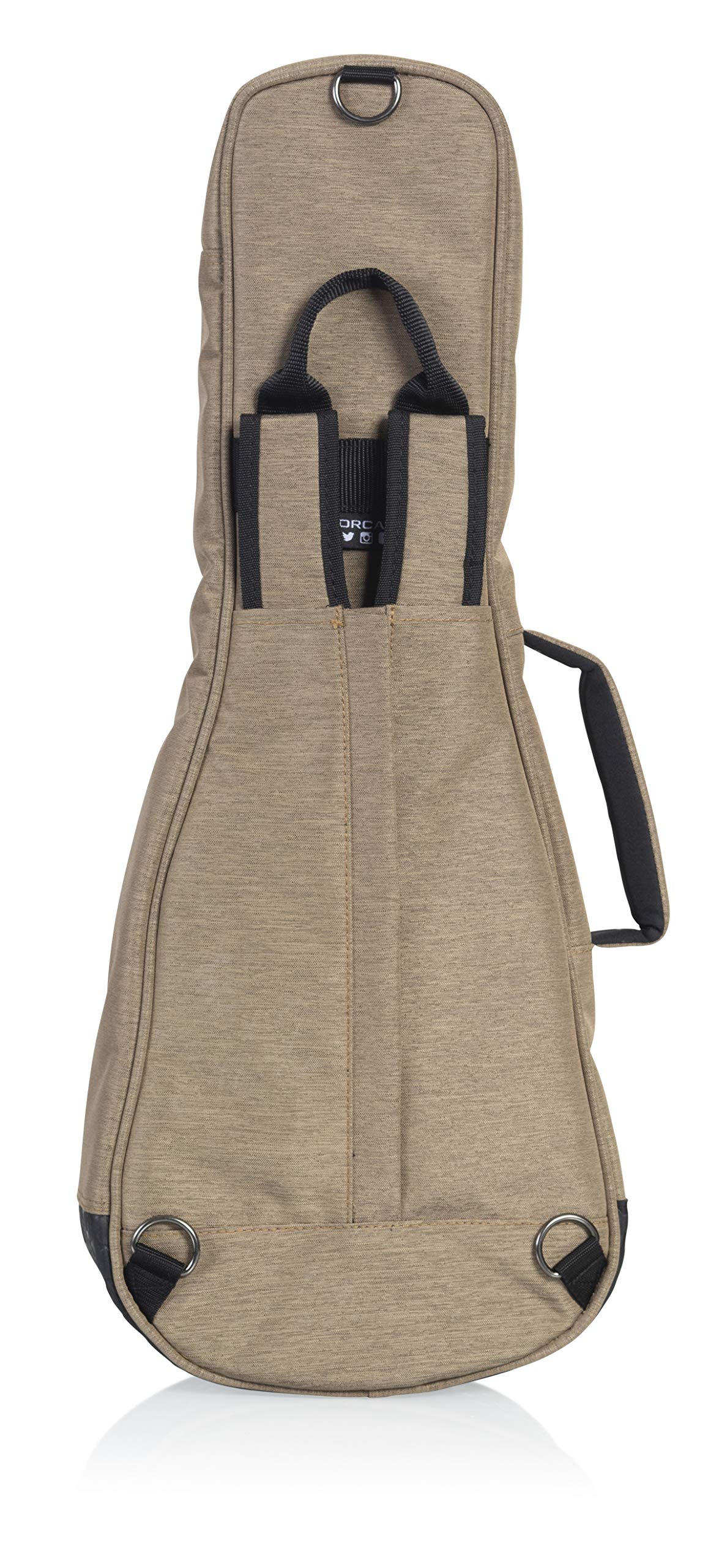 Gator Cases Transit Series Concert Ukulele Gig Bag; Tan Exterior (Gt Uke Con Tan)