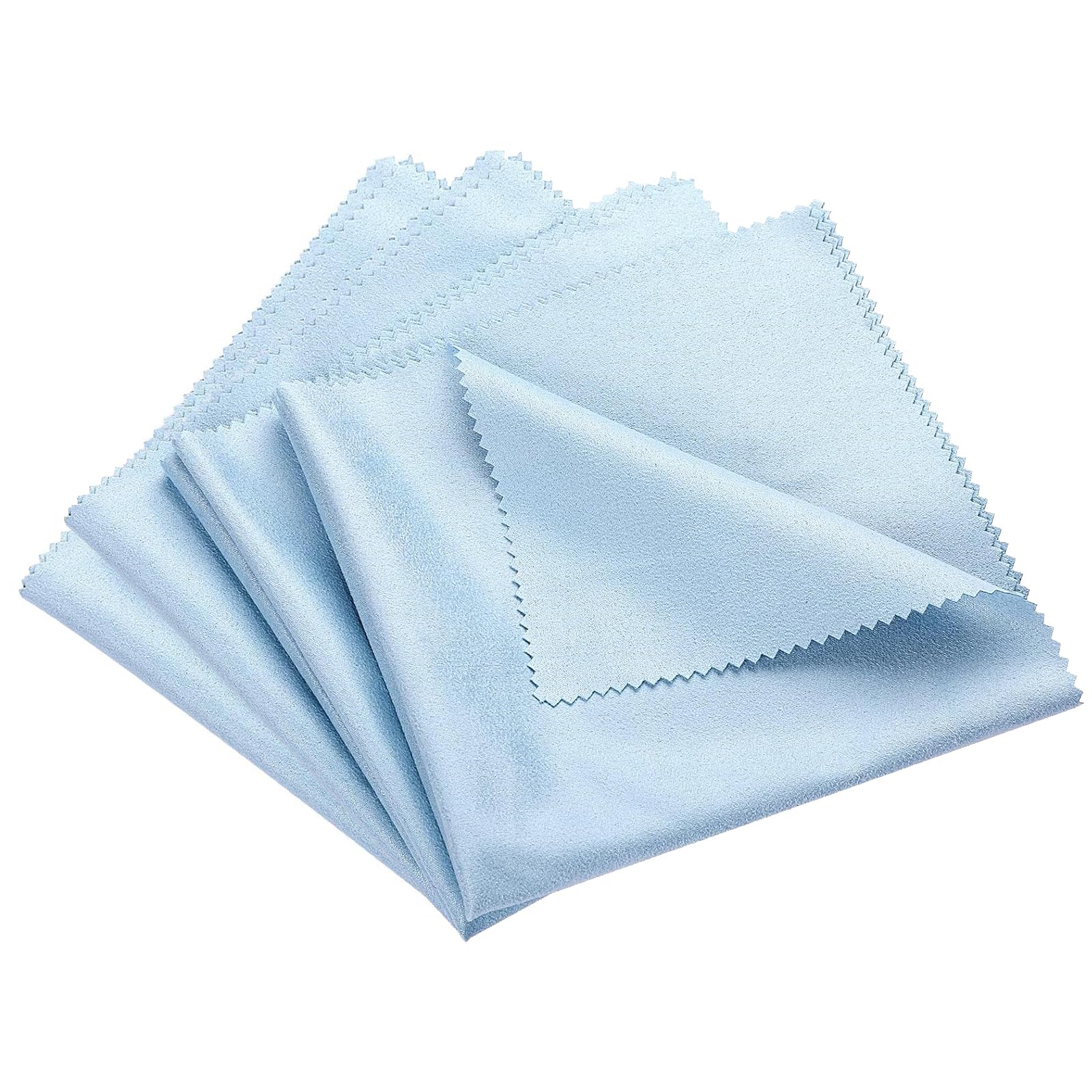 4Pcs 12X12Inch Cymbal Instruments Cleaning Cloths Microfiber,Universal Instrument Plush Polishing Cloths For Guitar Cello Viola