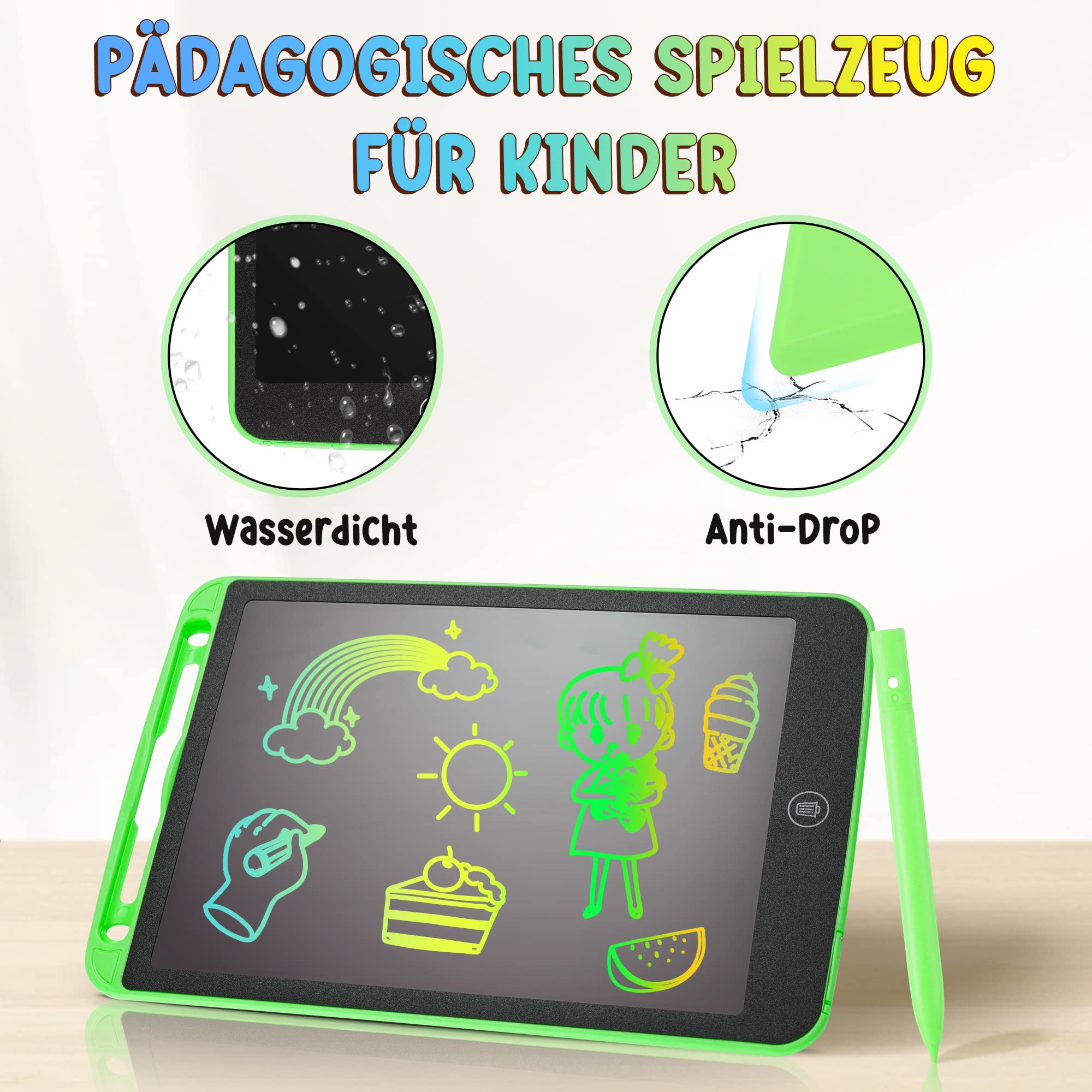 2 Pack Lcd Writing Tablet For Kids Doodle Board 12 Inch With 2 Bag, Electronic Drawing Tablet Drawing Pad, Leyaoyao Drawing Boar