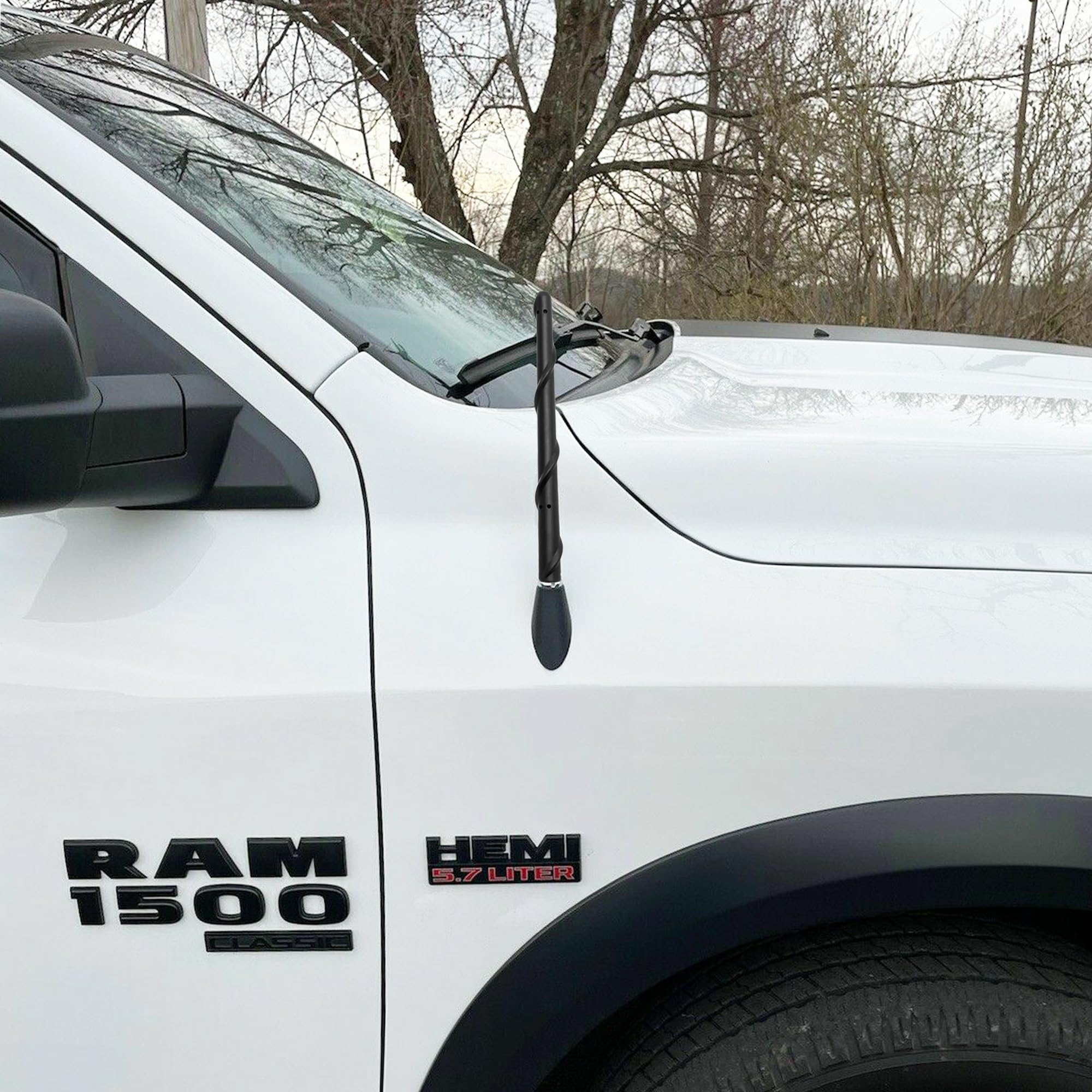 Basiker Short Antenna Fits For 2009 2024 Dodge Ram 1500 2500 3500 Accessories, Truck Dodge Ram Classic Warlock Car Wash Proof An