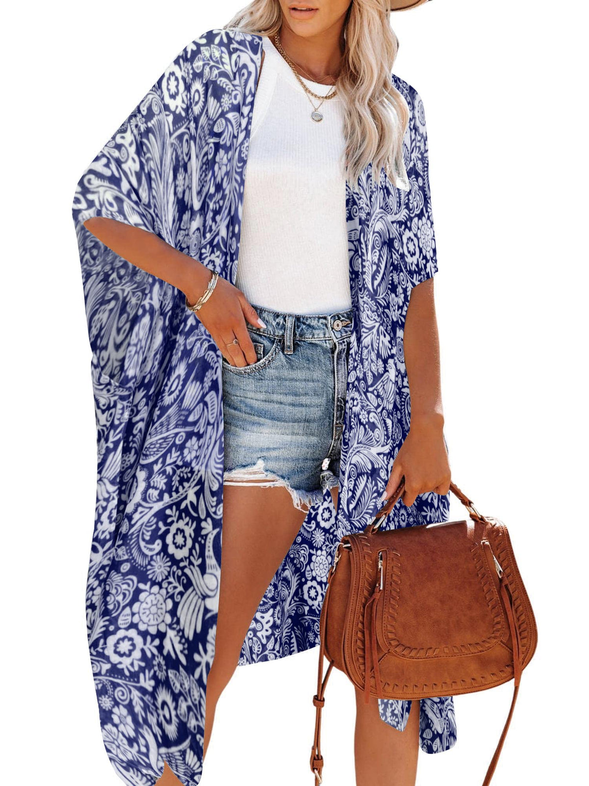 Moss Rose Women Summer Bikini Kimono Bathing Suit Cover Ups For Swimwear