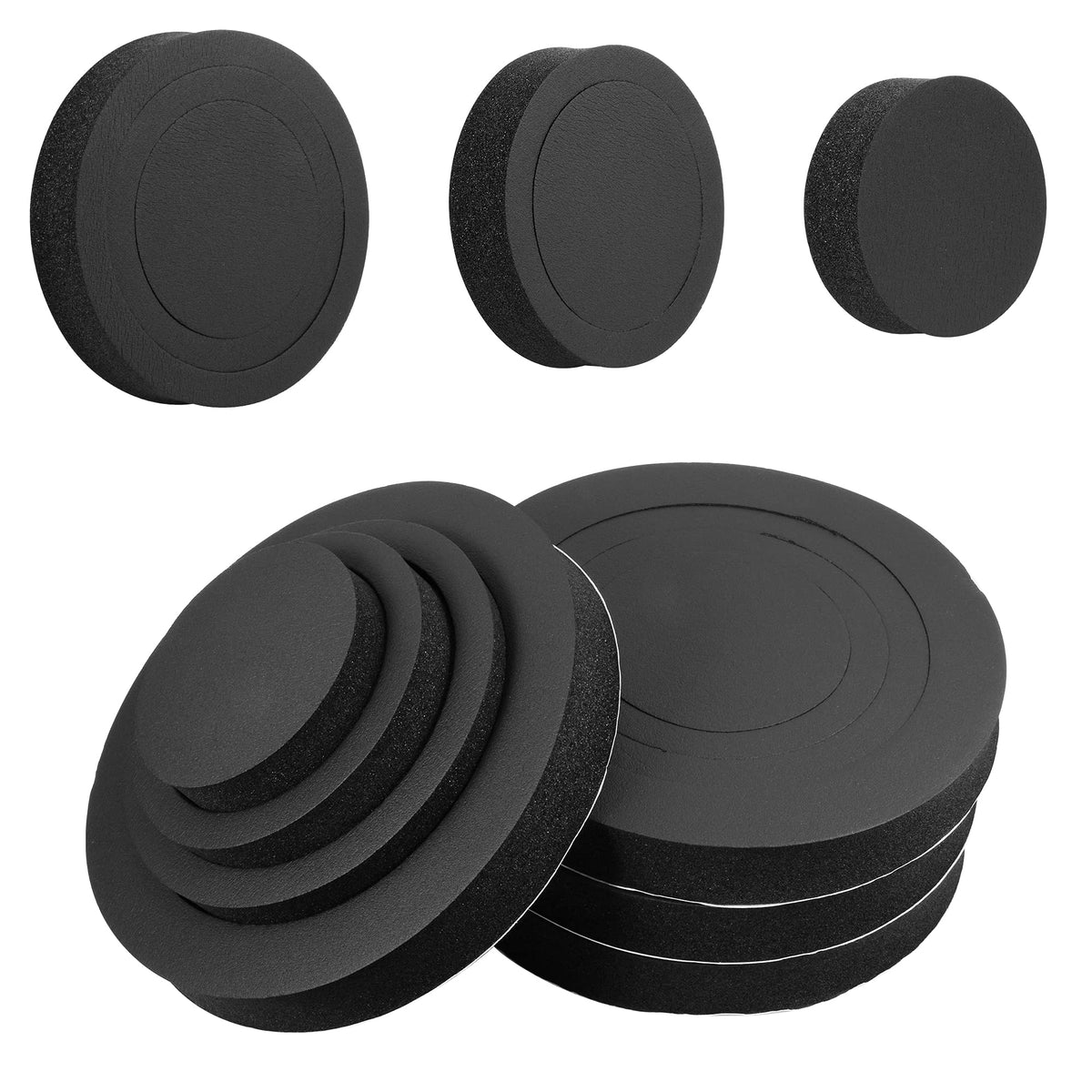 Rdbs 6'' 6.5'' 6.75'' Car Speaker Foam Rings Universal Self Adhesive Speaker Fast Rings Sponge Bass Blocker Kit Waterproof High