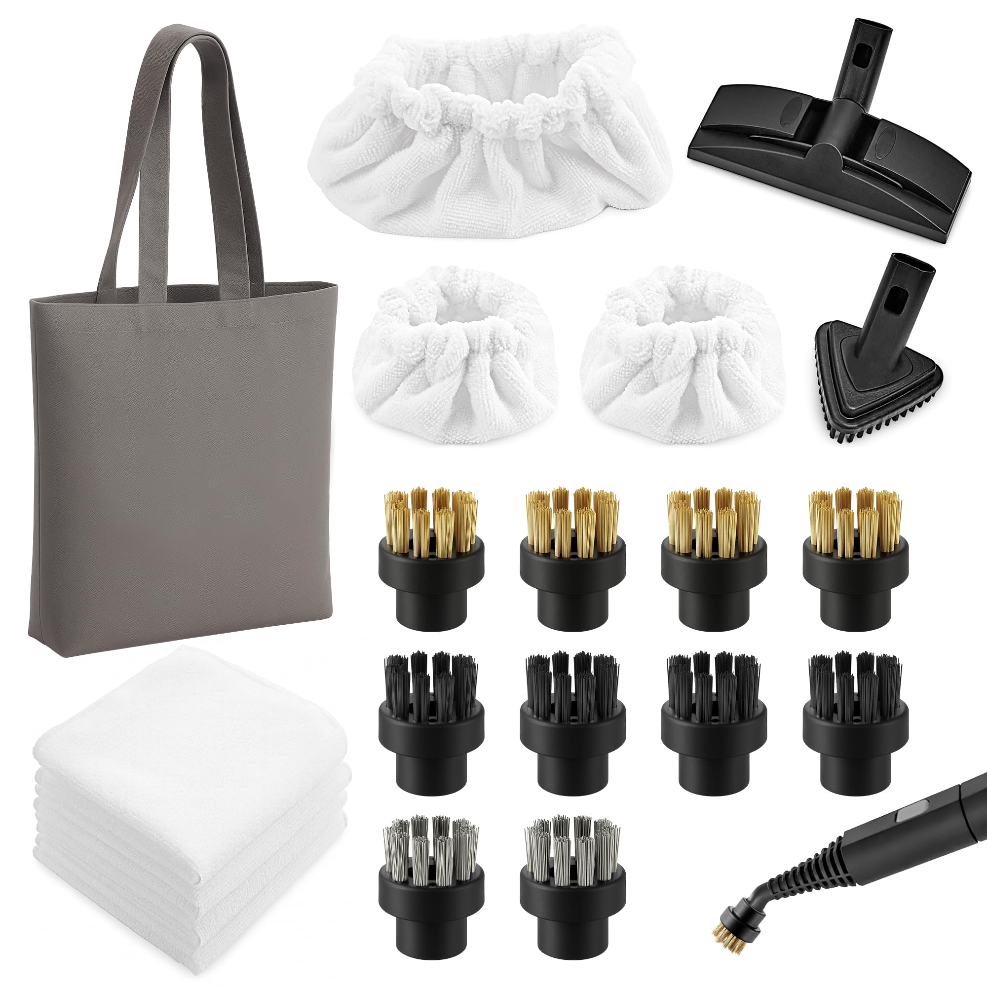 HappyAlley Steam Cleaning Pack Compatible with Dupray Steam Cleaners, 18 Pcs Versatile Accessory Kit: Includes Everything Needed