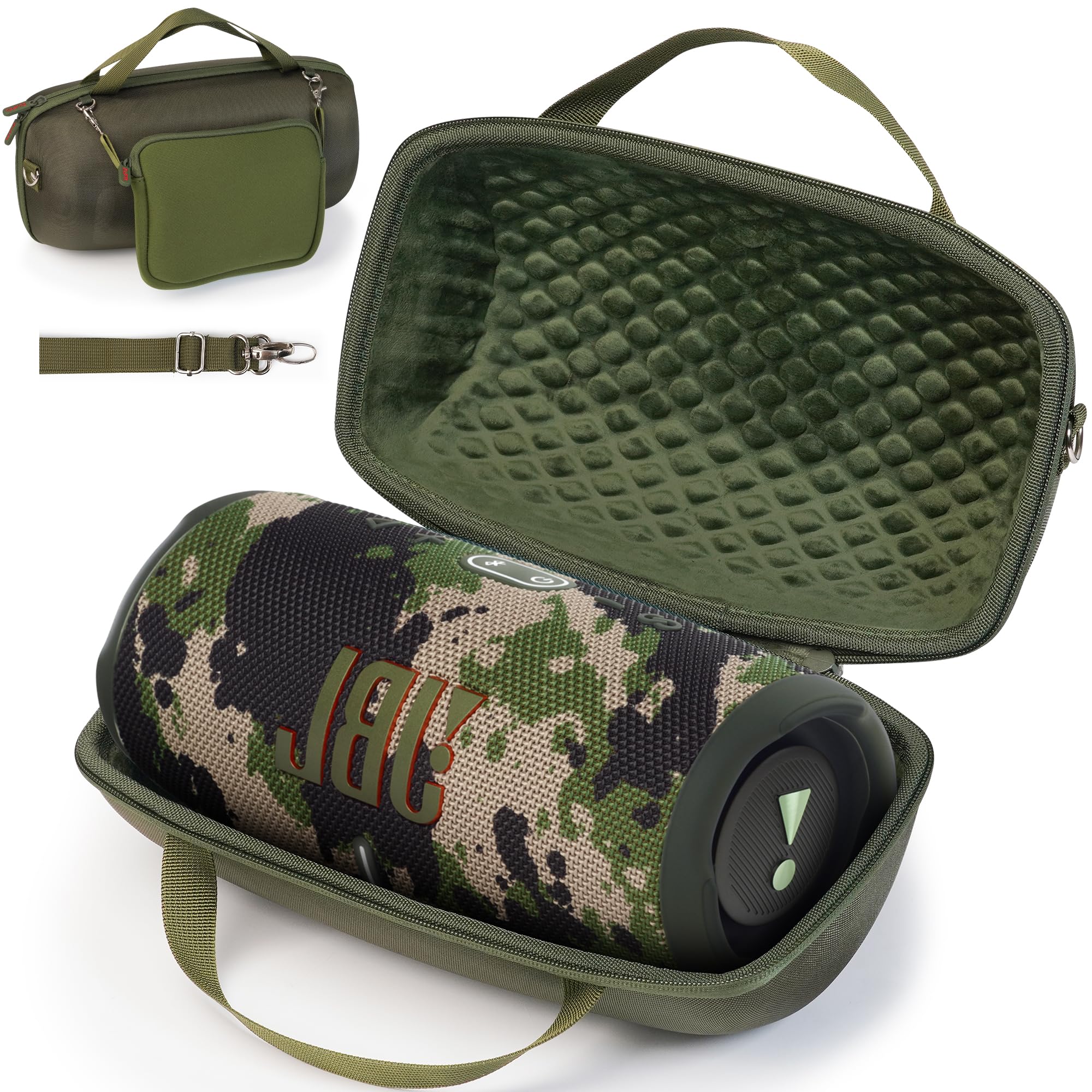 Zujfpl Hard Shell Case For Jbl Xtreme 3/2 / 1 Portable Bluetooth Speaker, Waterproof Travel Carrying Case With Zipper Pocket Bag