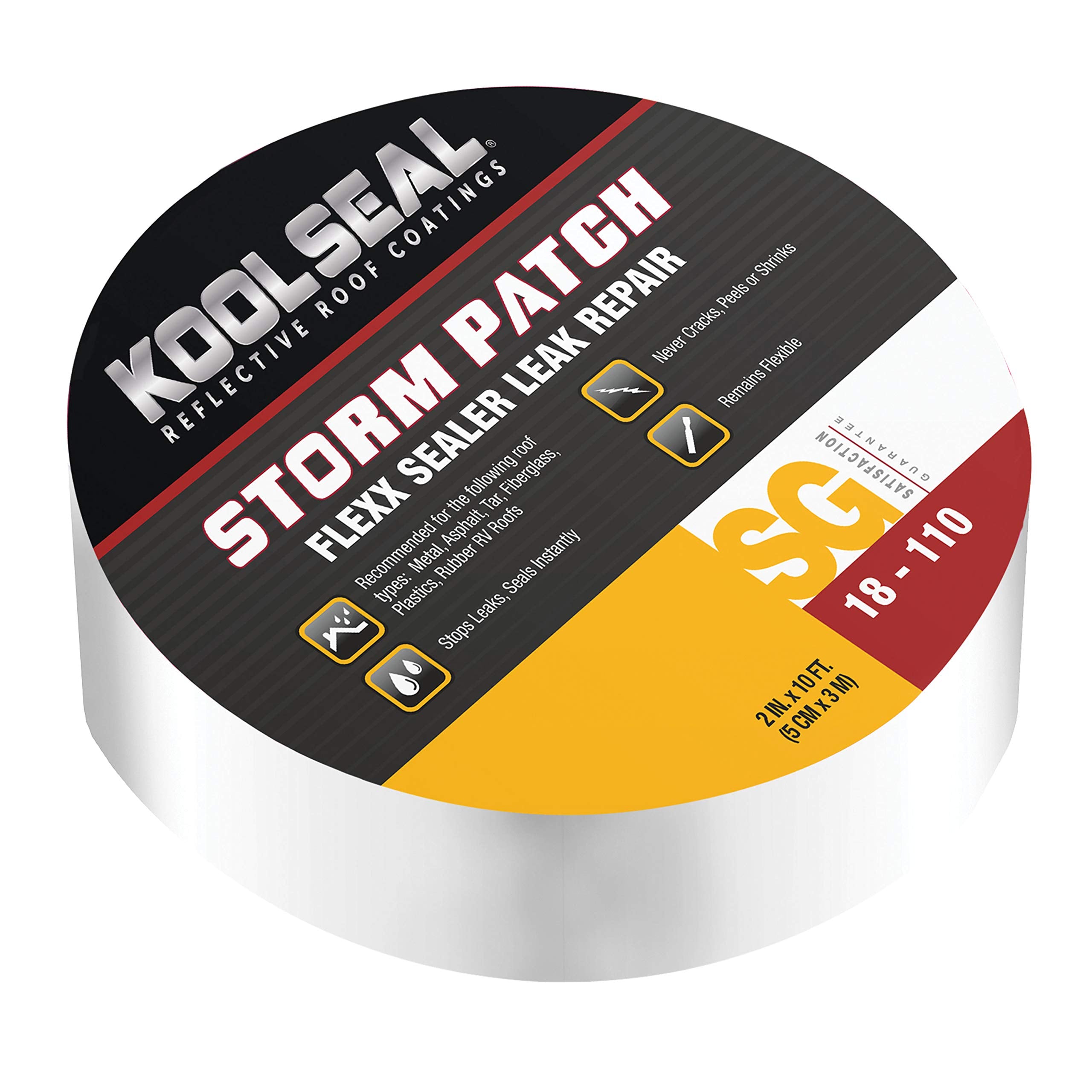 Kool Seal Ks0018110 Storm Patch Flexx Sealer Instant Leak Repair, 2 In. X 10 Ft.
