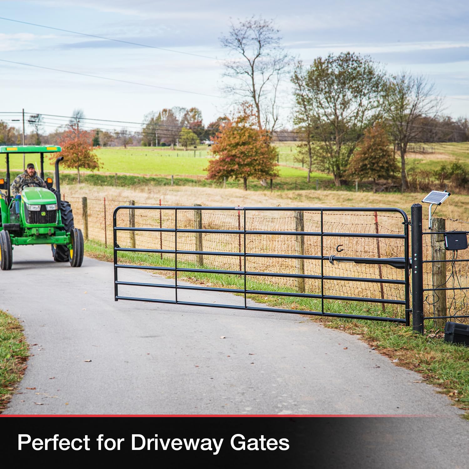 Mighty Mule Mm371W Automatic Gate Opener, Smart And Solar Ready, Includes Gate Opener Remote And More Up To 16Ft Long Or 550Lb,