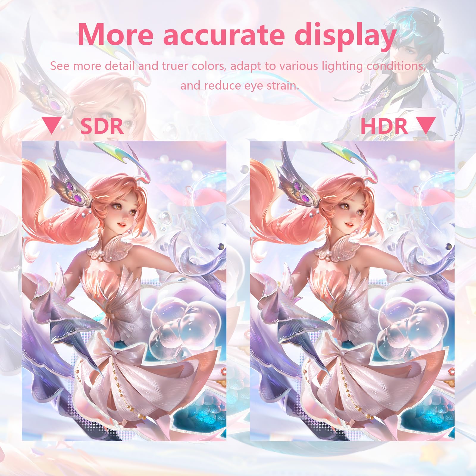 Raywego Pink 27 Inch Curved Gaming Monitor 180Hz,Qhd 1080P,1800R Led Display,Pink Computer Monitor,1Ms (Mprt),Freesync,Eye Care