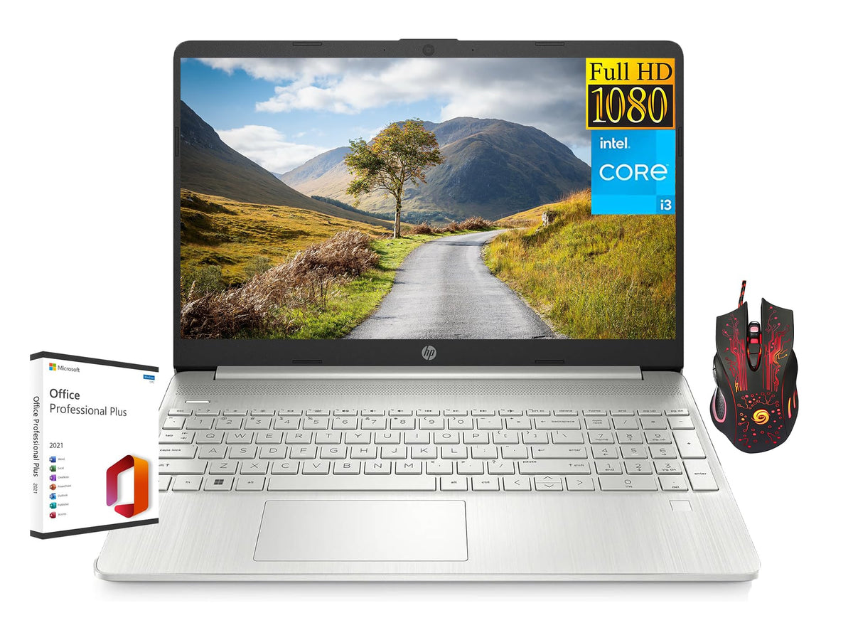 Hp Business 15.6 Laptop, Microsoft Office 2021 With Lifetime License, 15.6'' Fhd Display, Intel Core I3 1215U, 32Gb Ram, 1Tb Ssd