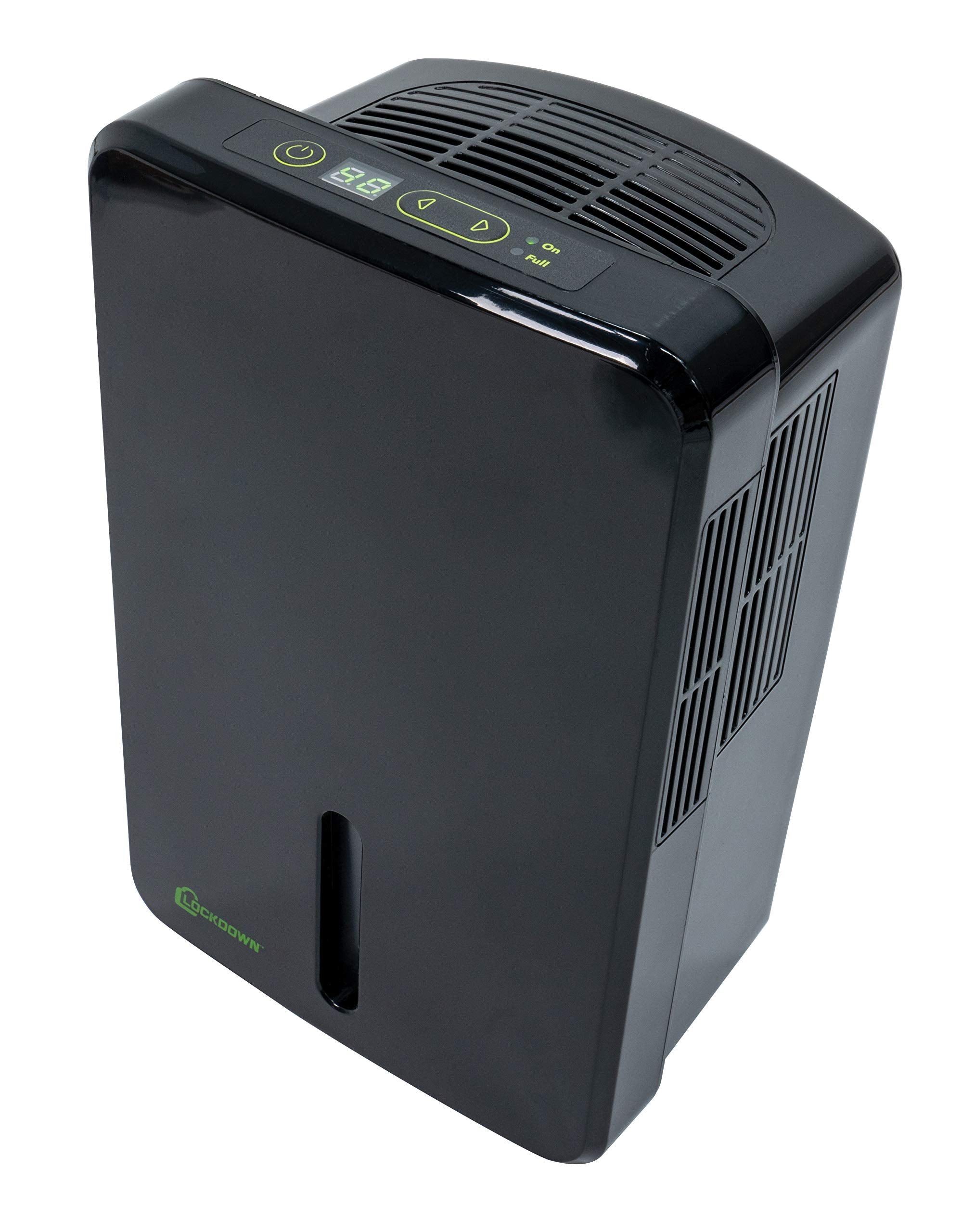 Lockdown Automatic Dehumidifier With Quiet Operation, Drain Hose And Self Monitoring Controls For Humidity Control In Small Room
