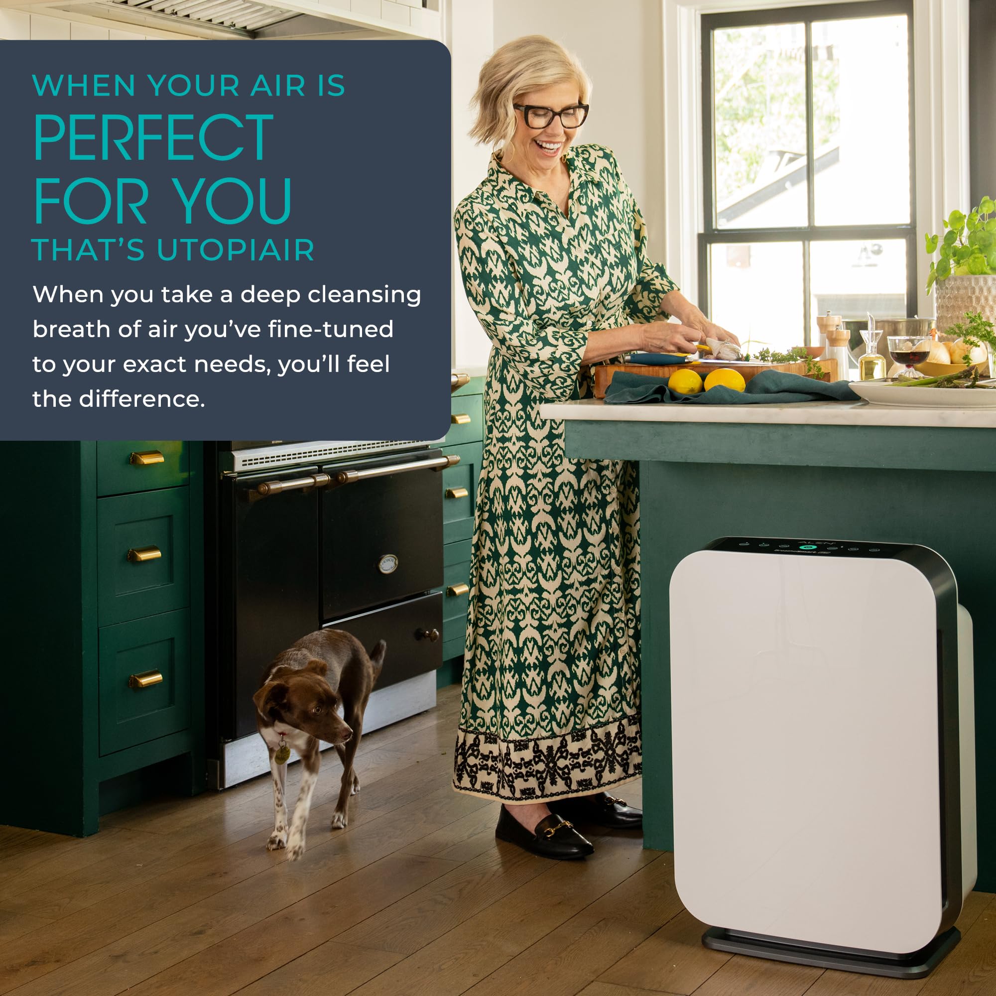 Alen Air Purifier Breathesmart Flex Hepa W/ Voc/Smoke Filter   1400 Sq. Ft   Perfect For Bedrooms   Captures Allergens, Dust, &