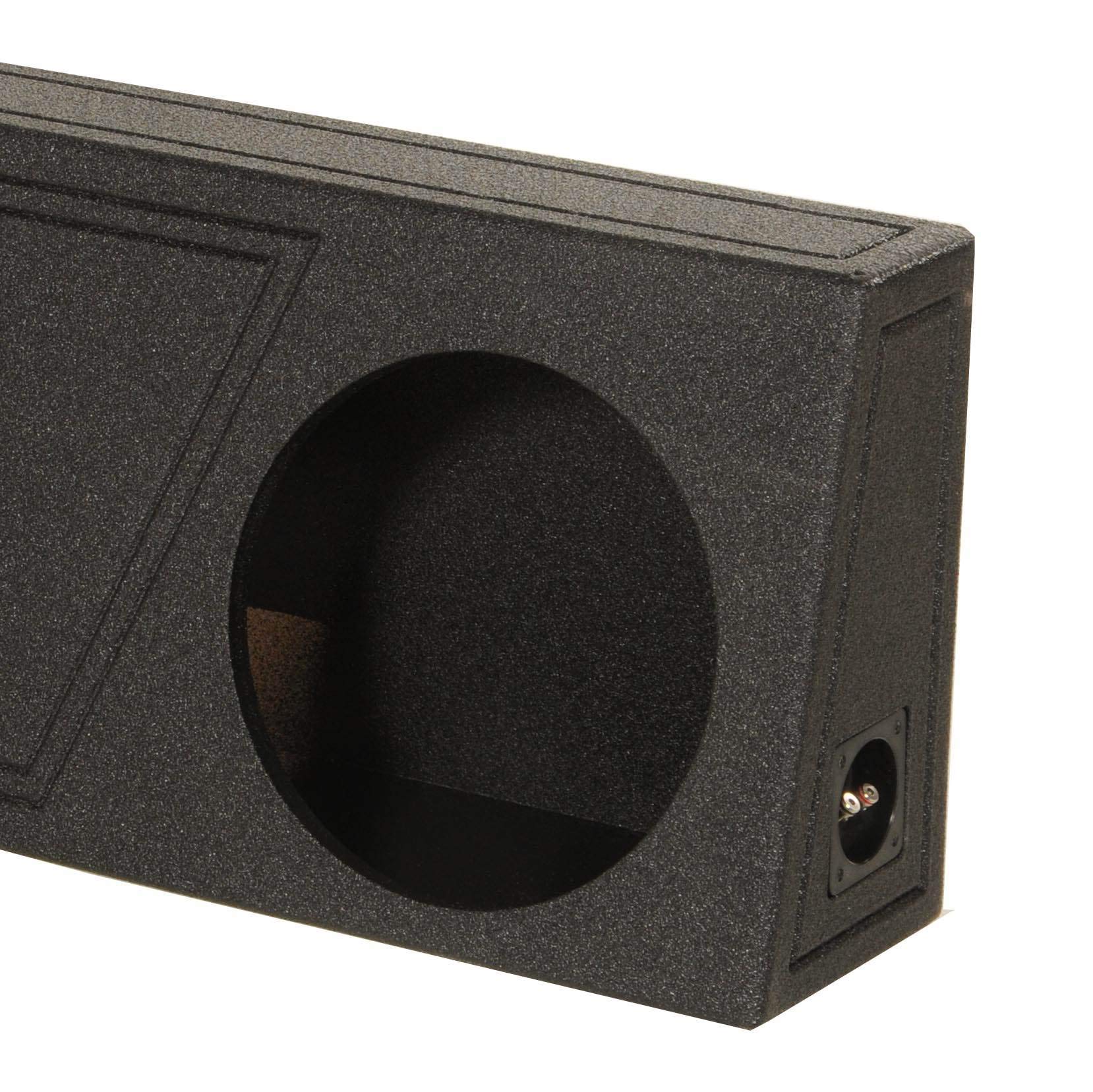 Qpower Single 12'' Ported Spl Empty Woofer Box W/Bedliner Spray