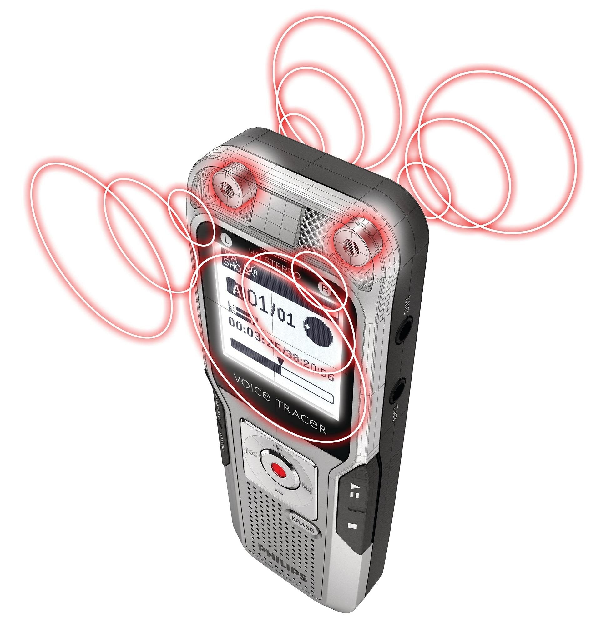 Philips Dvt3000/00 2 Gb Digital Voice Tracer And Recorder