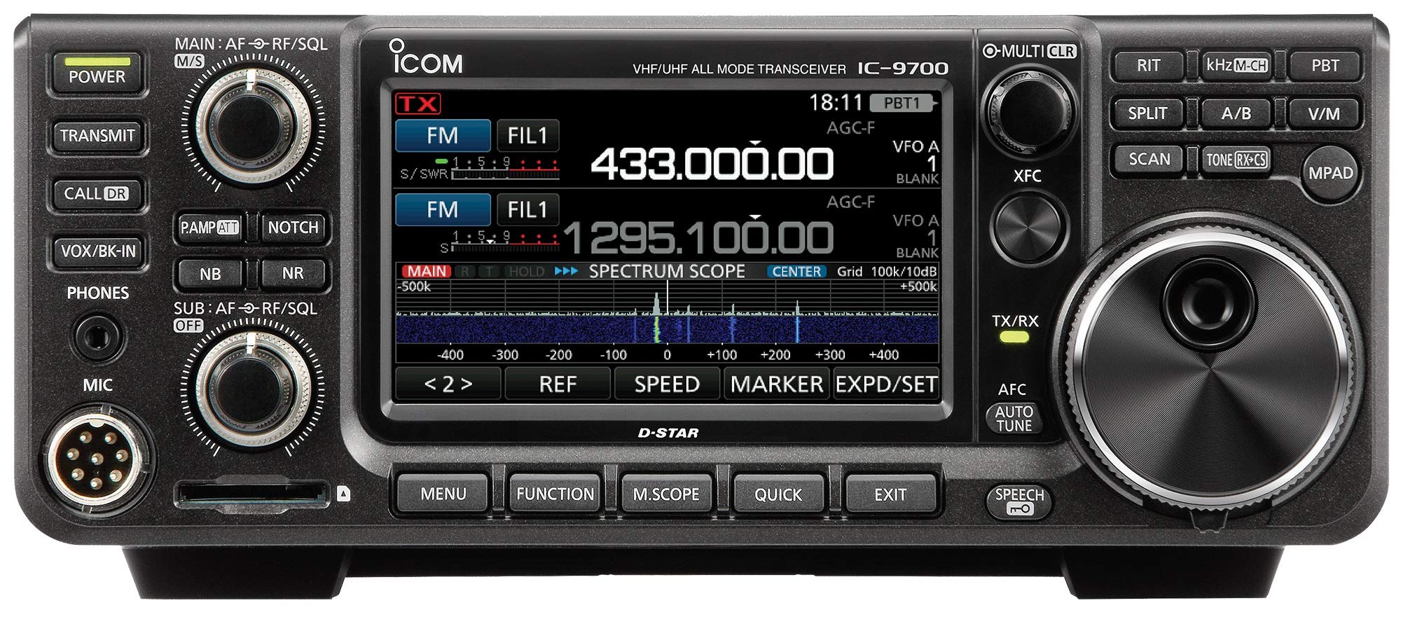 Icom IC-9700 VHF/UHF/1.2GHz D-STAR Base Station Transceiver