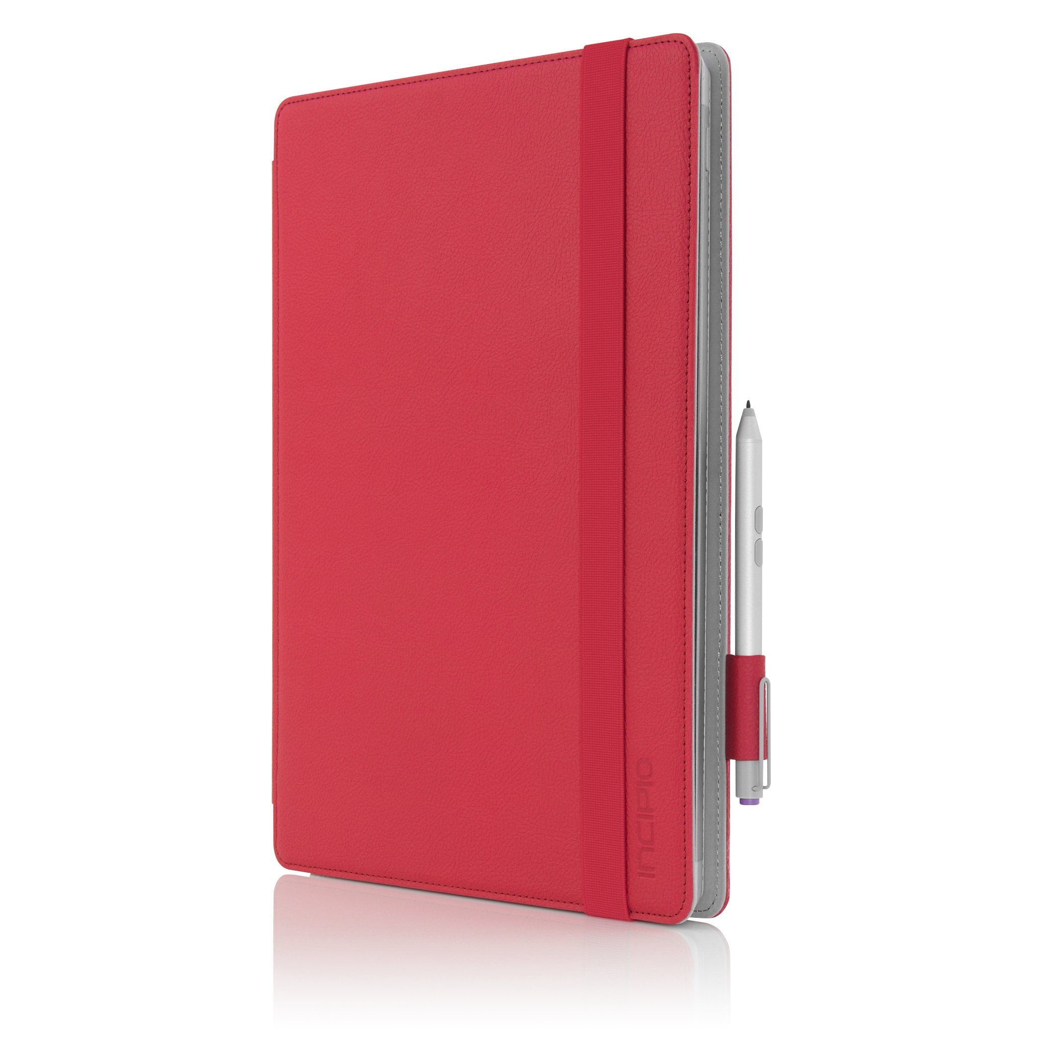 Microsoft Surface Pro 3/4 Case, Incipio Folio Type Cover Roosevelt Folio Case for Microsoft Surface Pro 3/4-Red