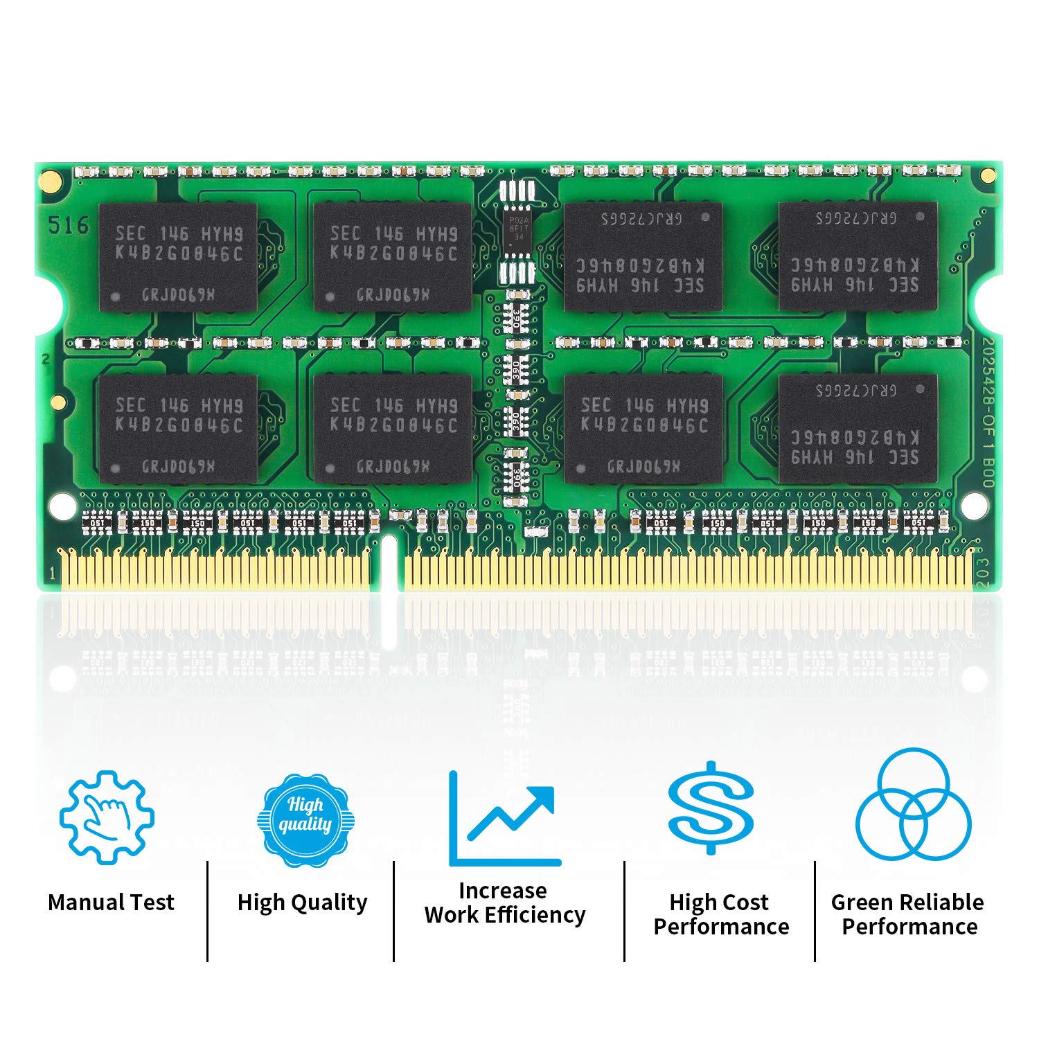 Pc3 8500S Ddr3 1066 8Gb Kit (2X4Gb) 1067Mhz 1066Mhz Sodimm Ram Compatible With Late 2008, Early/Mid/Late 2009, Mid 2010 Macbook,