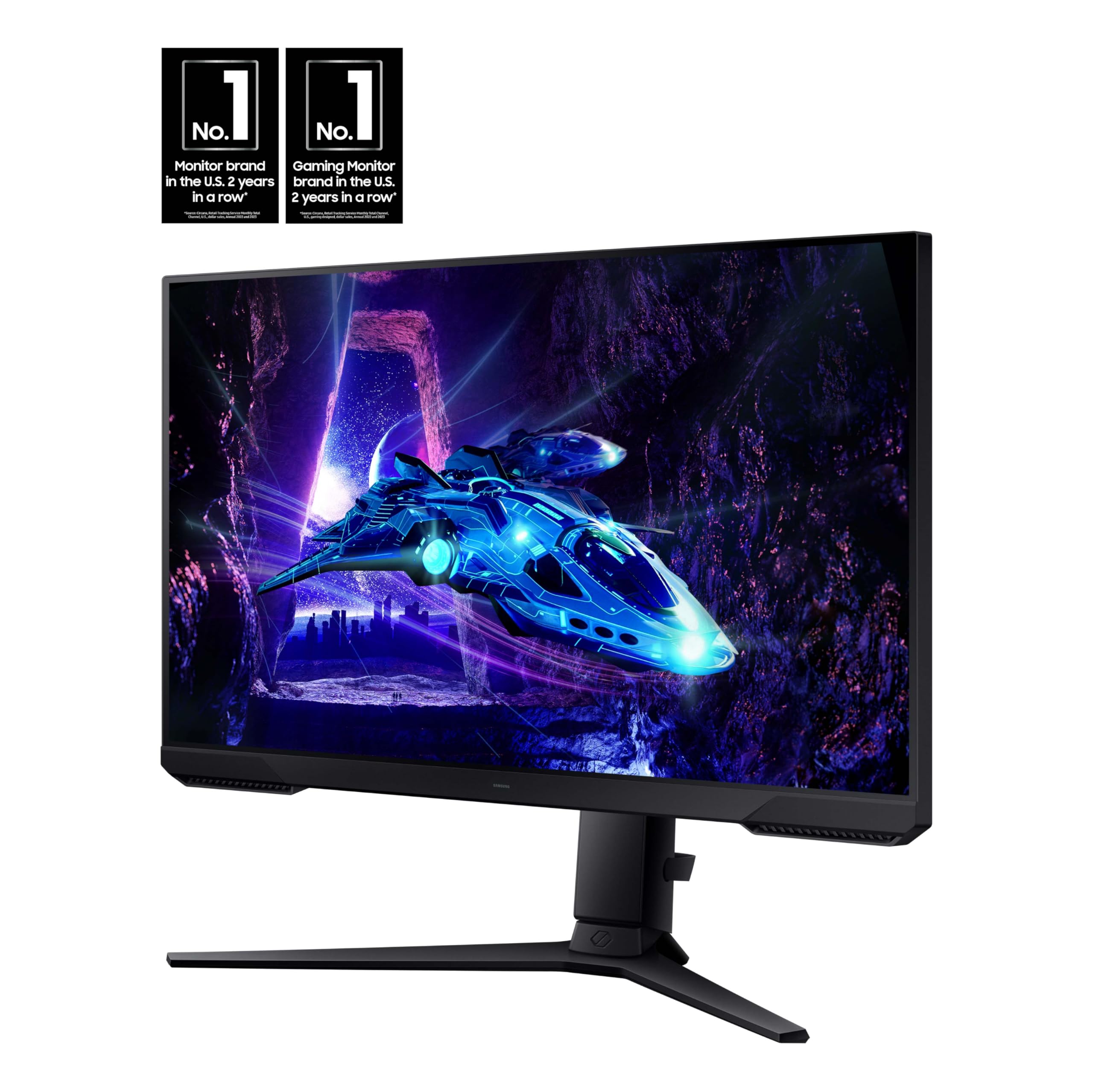 Samsung 24 Inch Odyssey G3 (G30D) Series Fhd Gaming Monitor, 1Ms, 180Hz, Amd Freesync, Adjustable Stand, Black Equalizer, Virtua