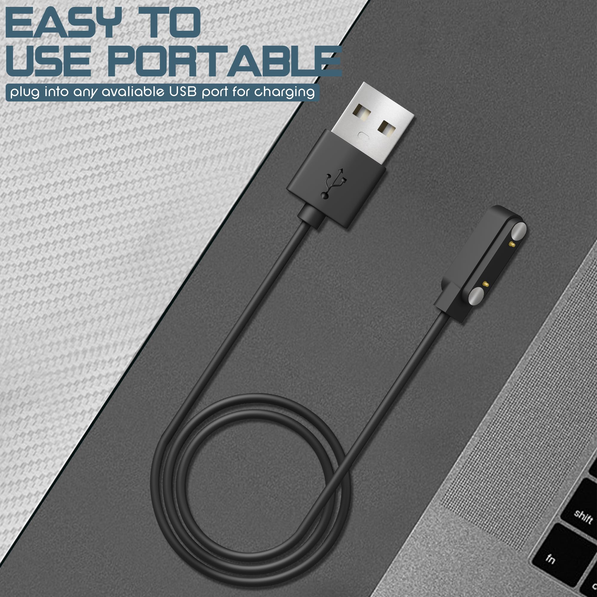 Seltureone 4-Pack Chargers Compatible For Cosmo Jrtrack 4/Jrtrack 3/Jrtrack 2/Jrtrack/Jrtrack Se Charger, Magnetic Charging Cabl