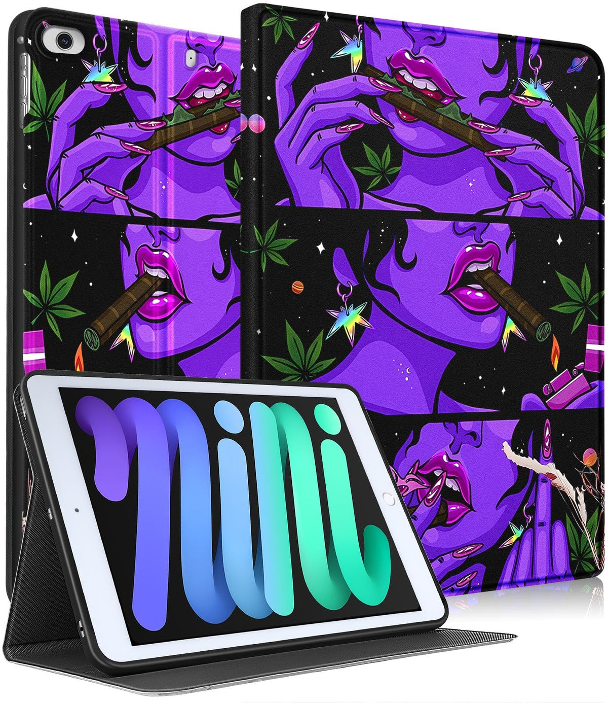 Uppuppy For Apple Ipad Mini 5/4/3/2/1 Case, For Ipad Mini 5Th/4Th/3Rd/2Nd/1St Generation Case Kids Cute Cool Folio Women Girls G