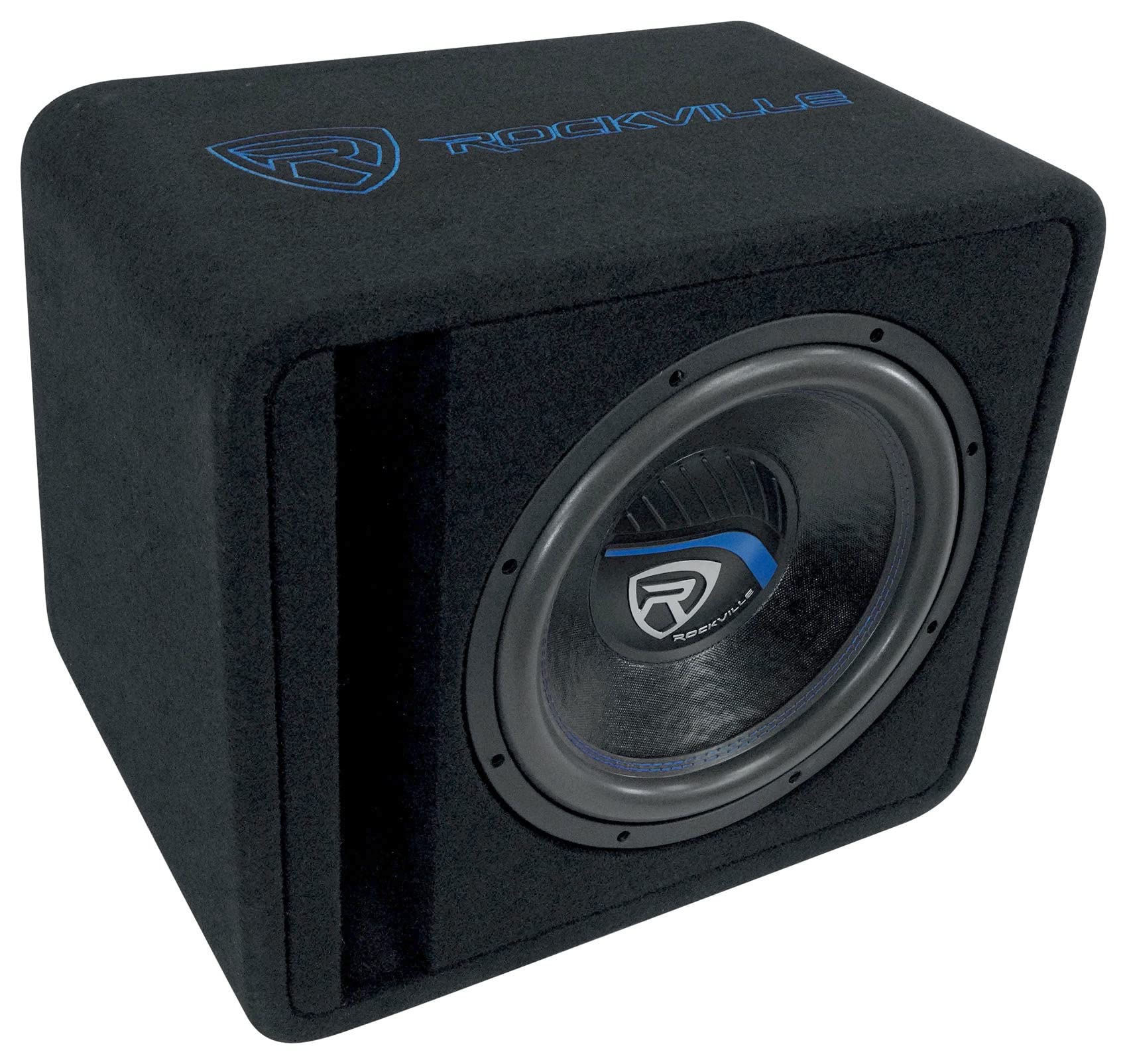 Rockville VS12K51 1400W Peak / 350W RMS 12 K5 Car Subwoofer in Vented Enclosure, 1 Ohm, 700W Program, Deep Bass, Durable Build f